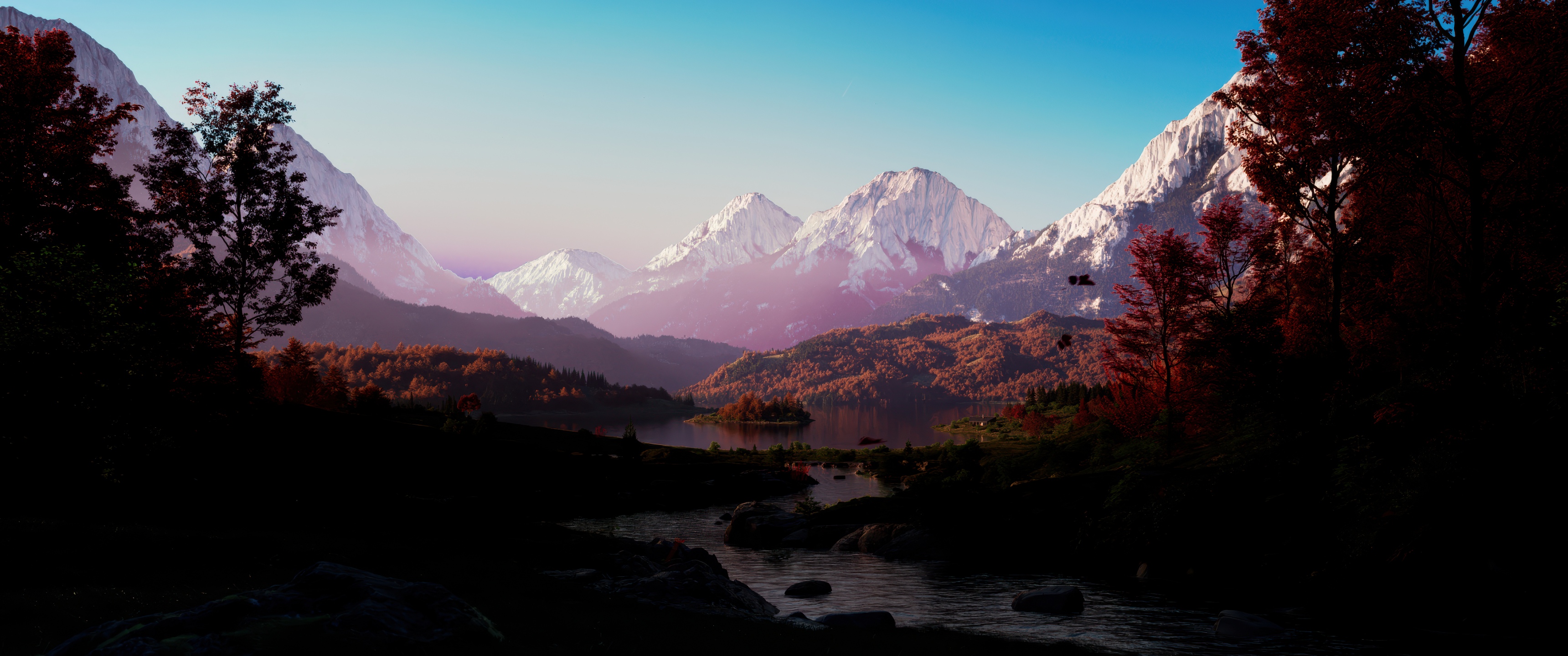 Mountain range Wallpaper 4K, Landscape, Scenery, Majestic