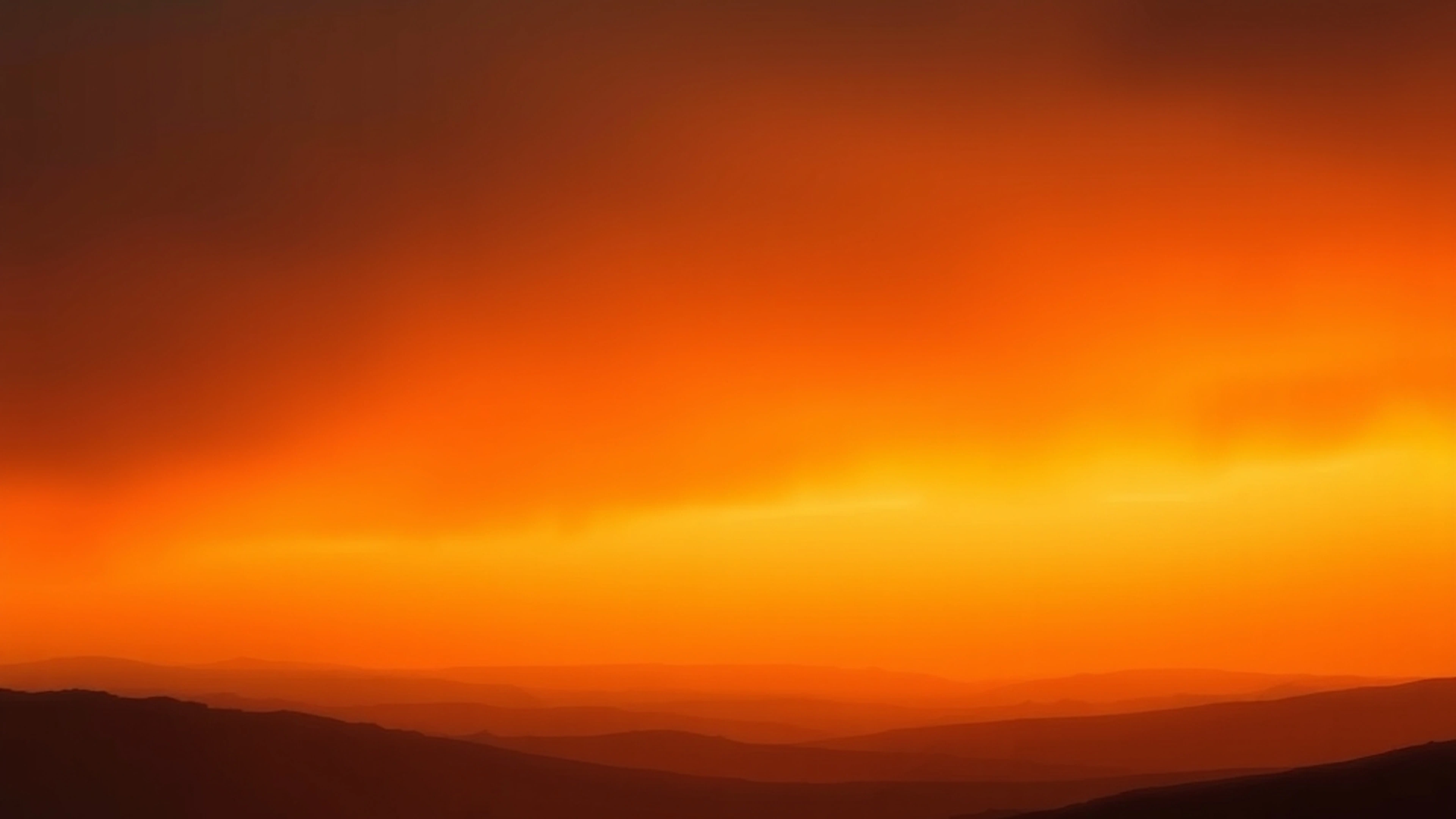 Dark Abstract Orange Nuance Of Nature