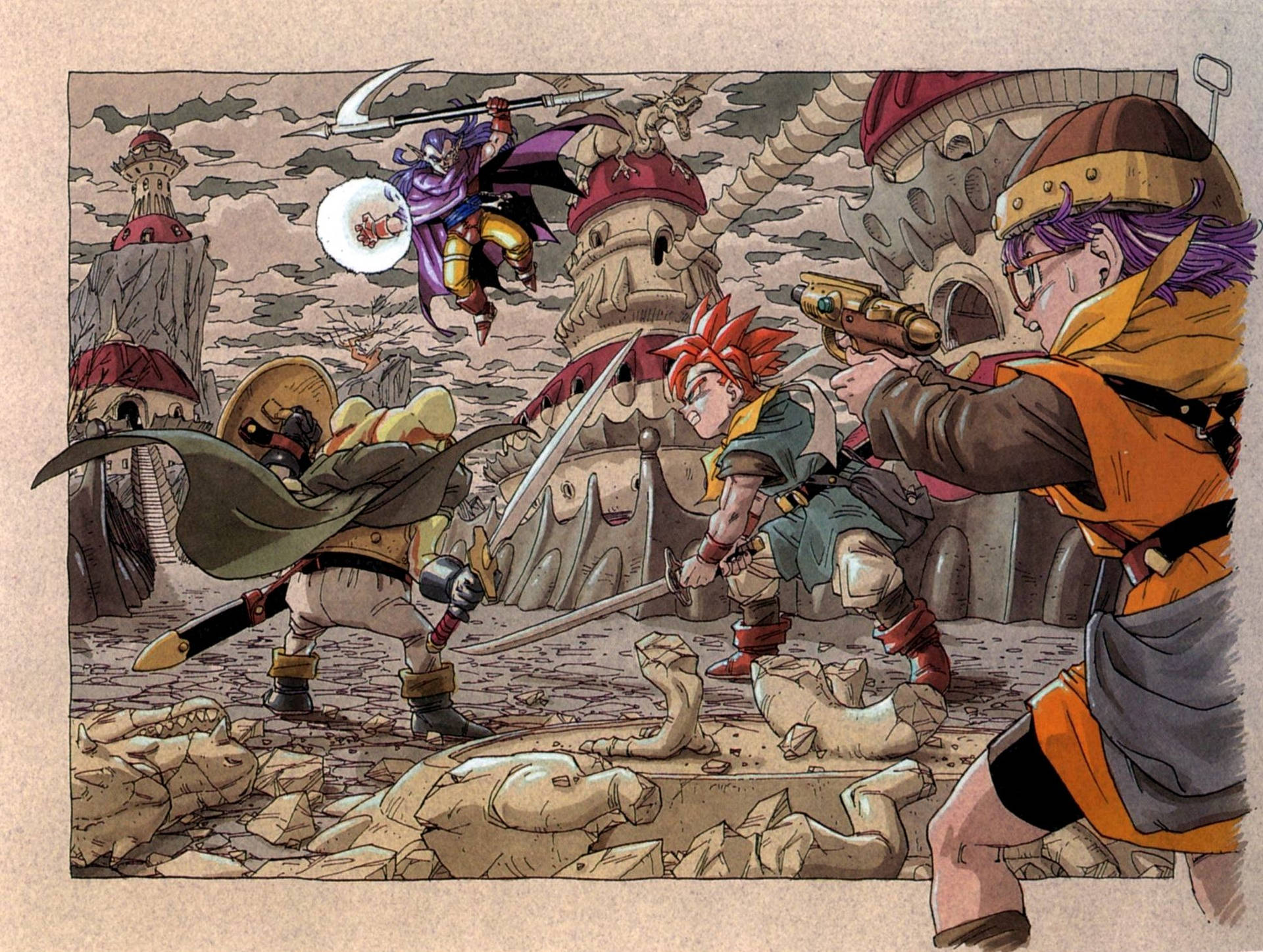 Download Chrono Trigger Fighting Against Magus Wallpaper