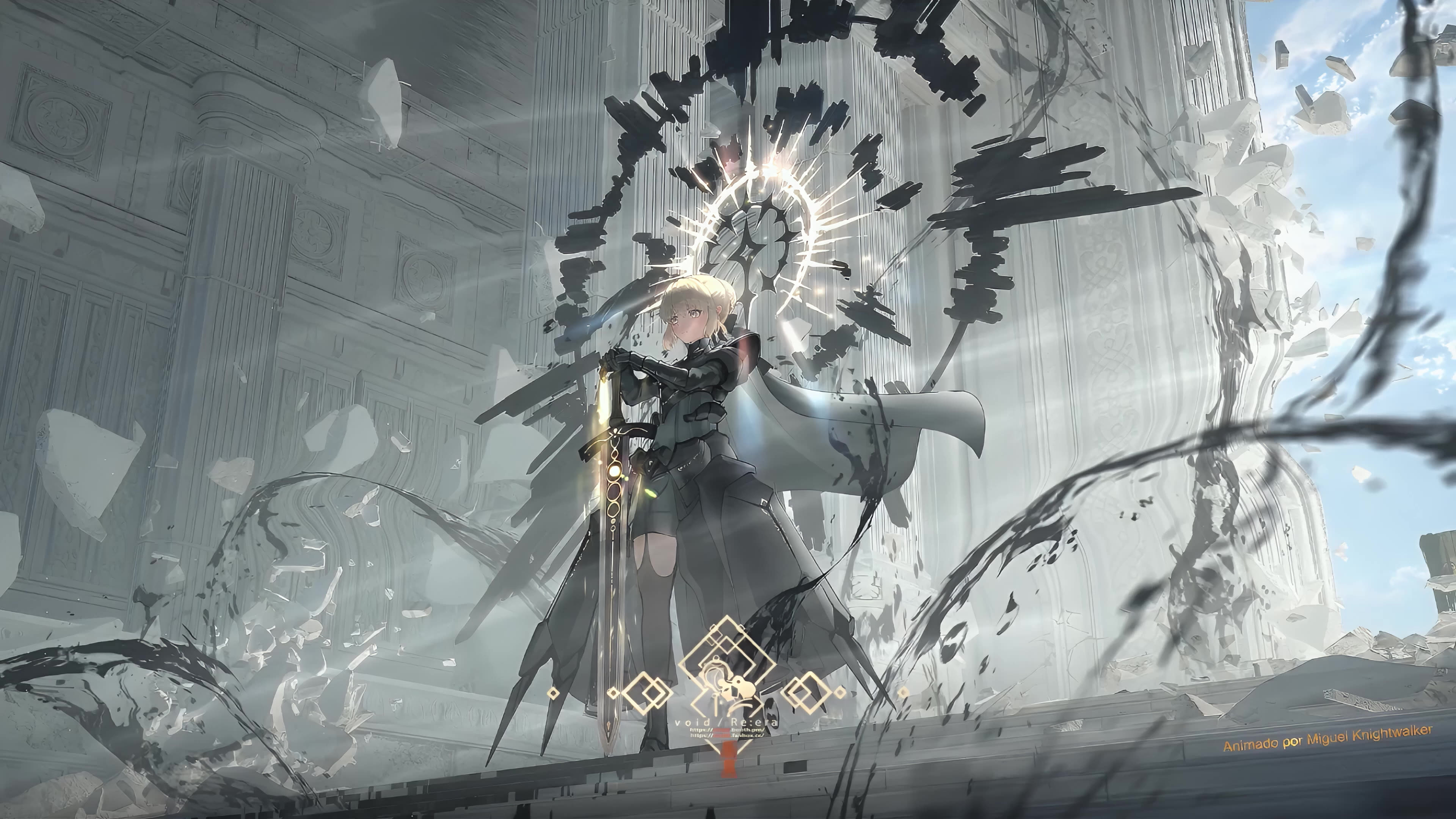 Saber Alter Crimson Blade Live Wallpaper