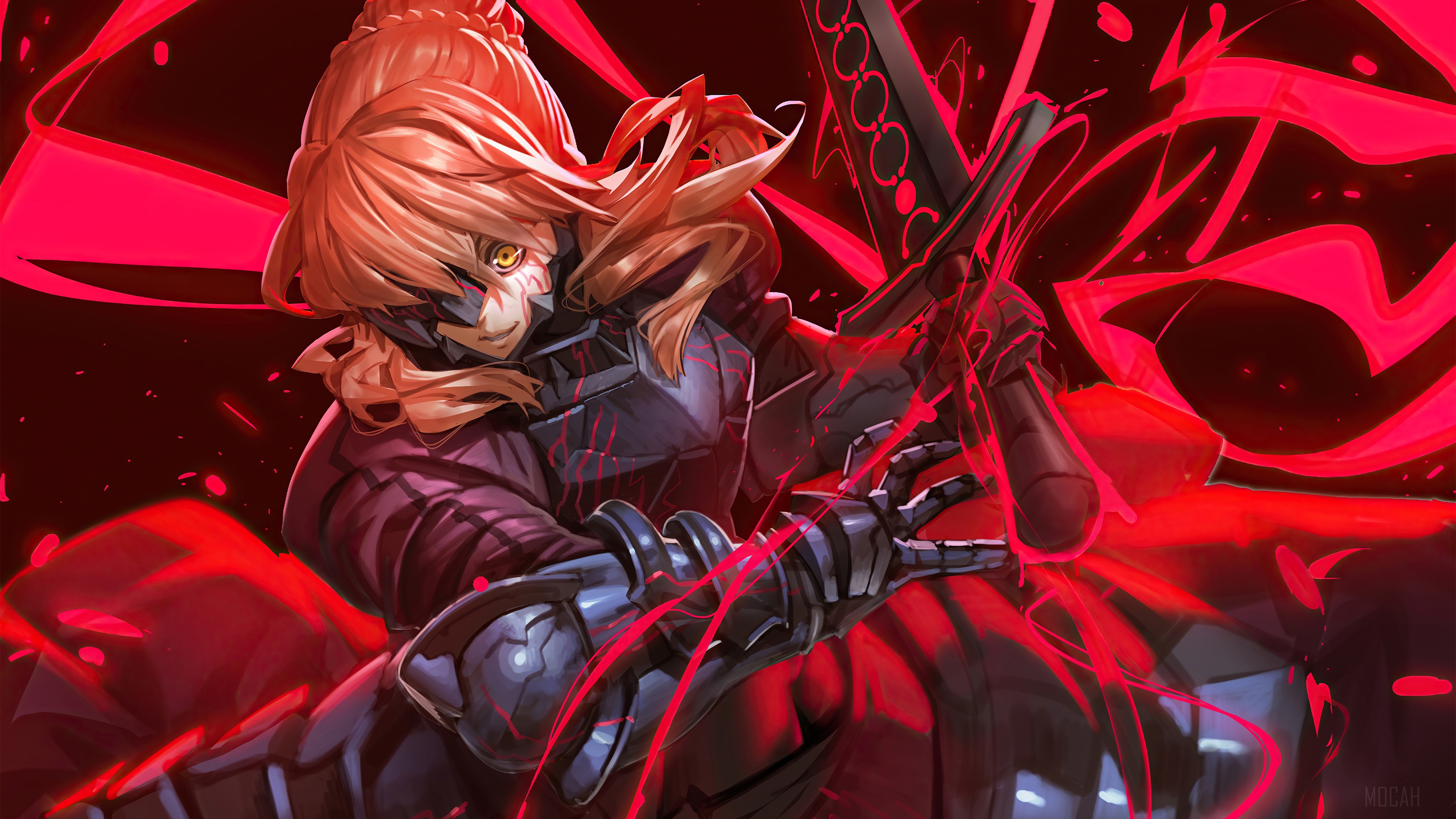 Saber Alter, Artoria Pendragon, Fate Grand Order, FGO, Video Game, Fate Series, Anime Girls 4k, HD Wallpaper