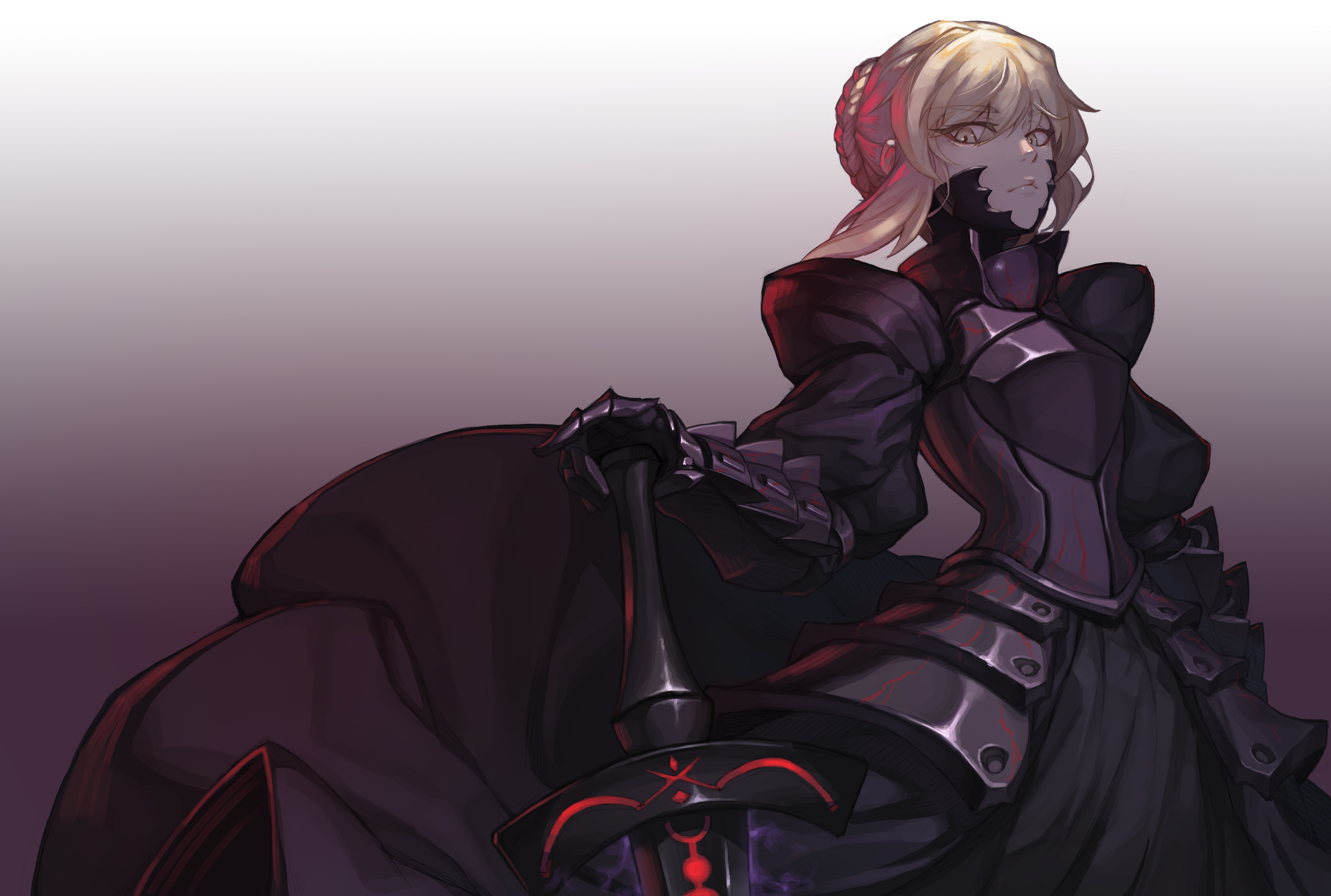 Saber Alter 4K Ultra HD Grand Order Dark Elegance Wallpaper By 훠킹(F.K)
