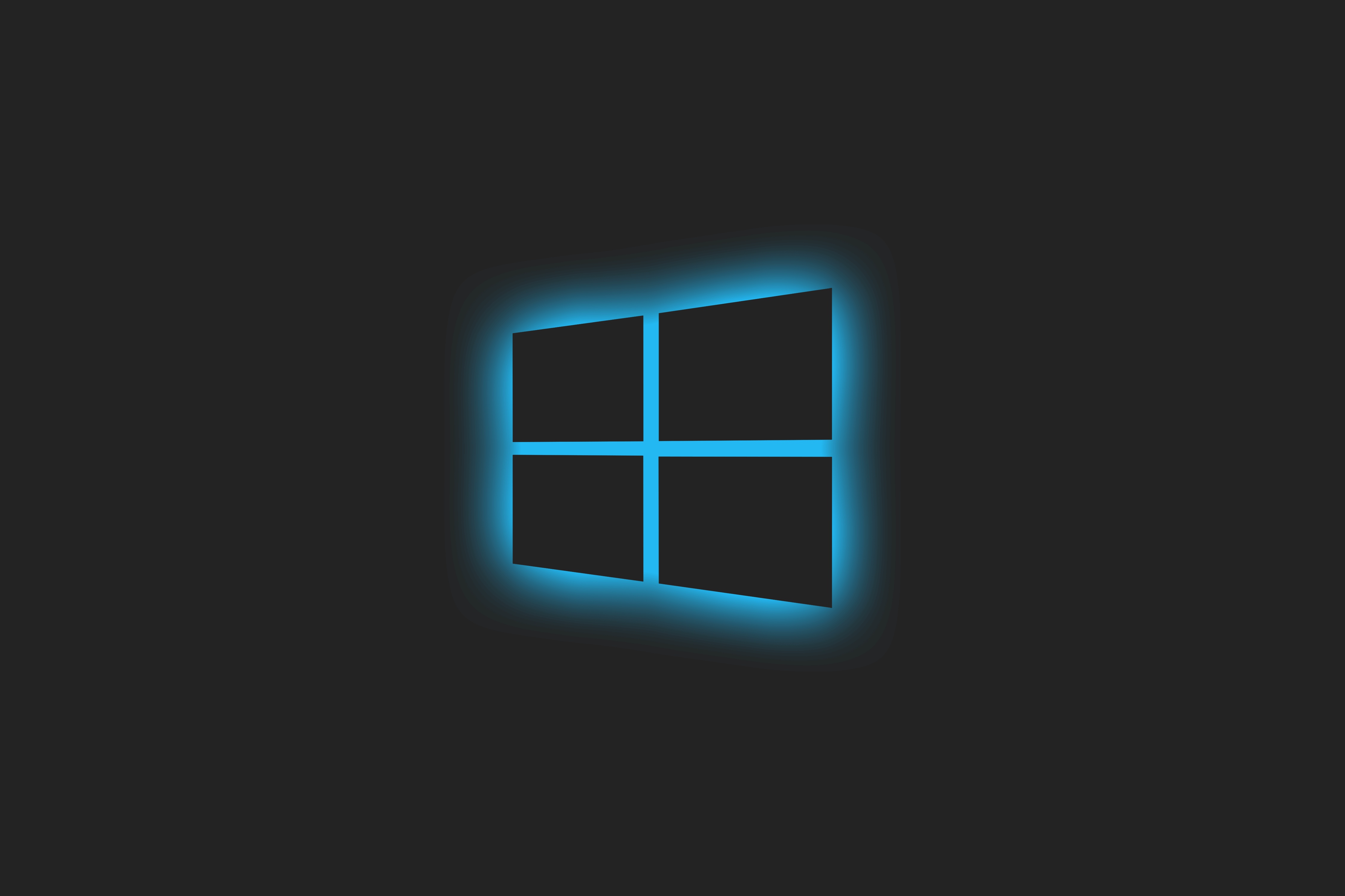 Glowing Windows Technology Logo Ultra HD Wallpaper