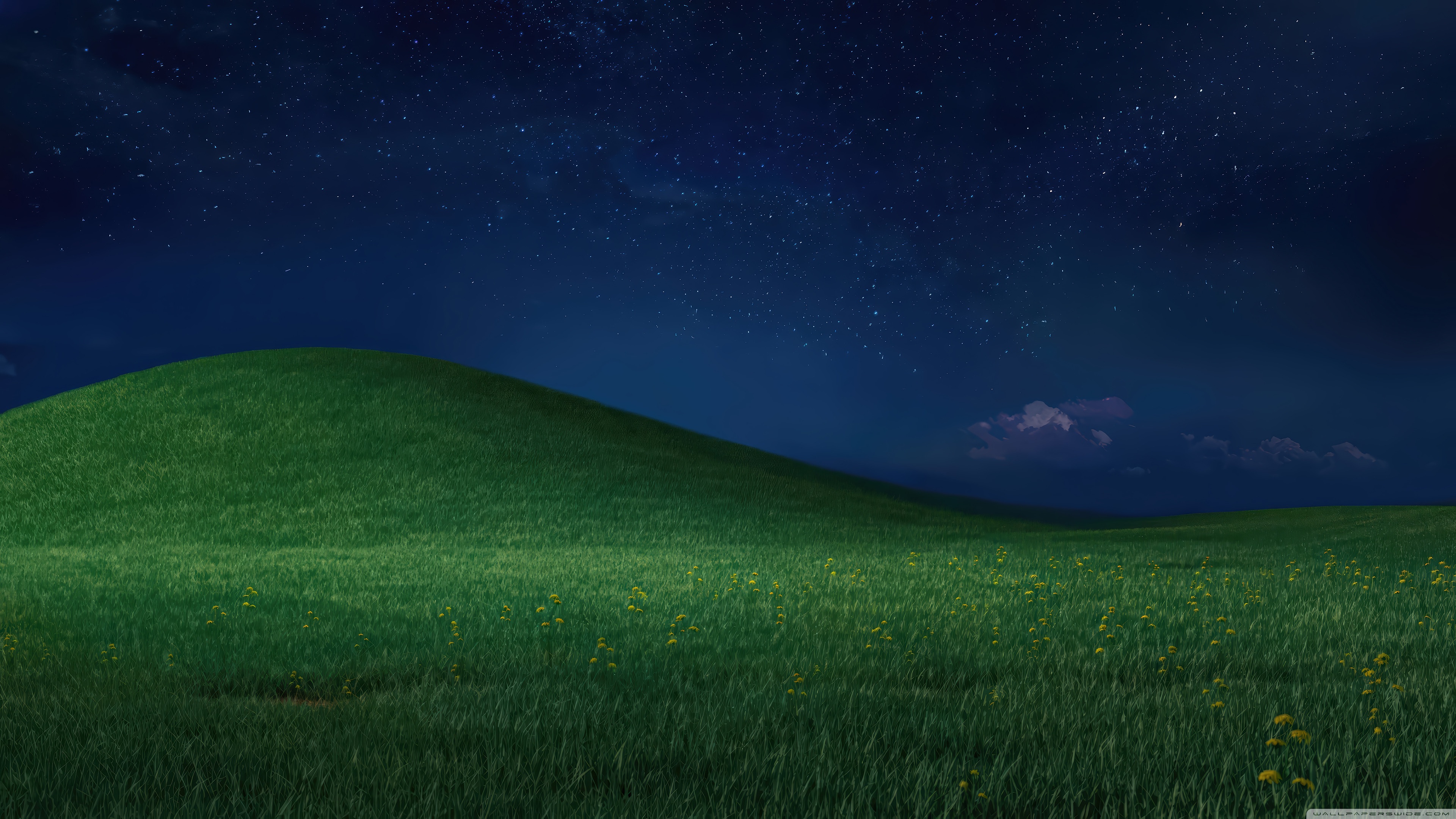 Windows XP Landscape Night 4K UHD Wallpaper for UltraHD Desktop and TV, Widescreen and UltraWide Display, Dual Monitor, Smartphone and Tablet Devices