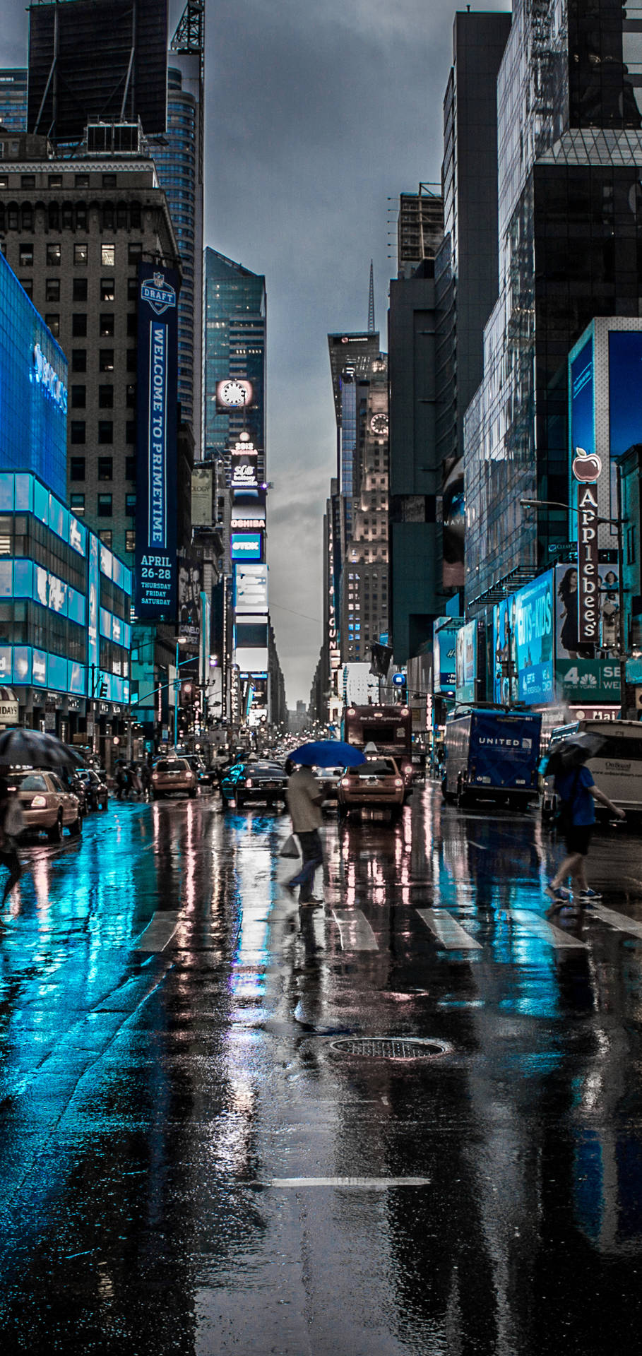 Download Blue City Road New Phone Wallpaper