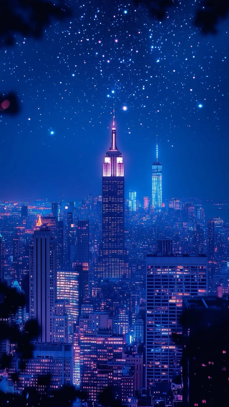 City night views wallpaper for mobile 4K quality