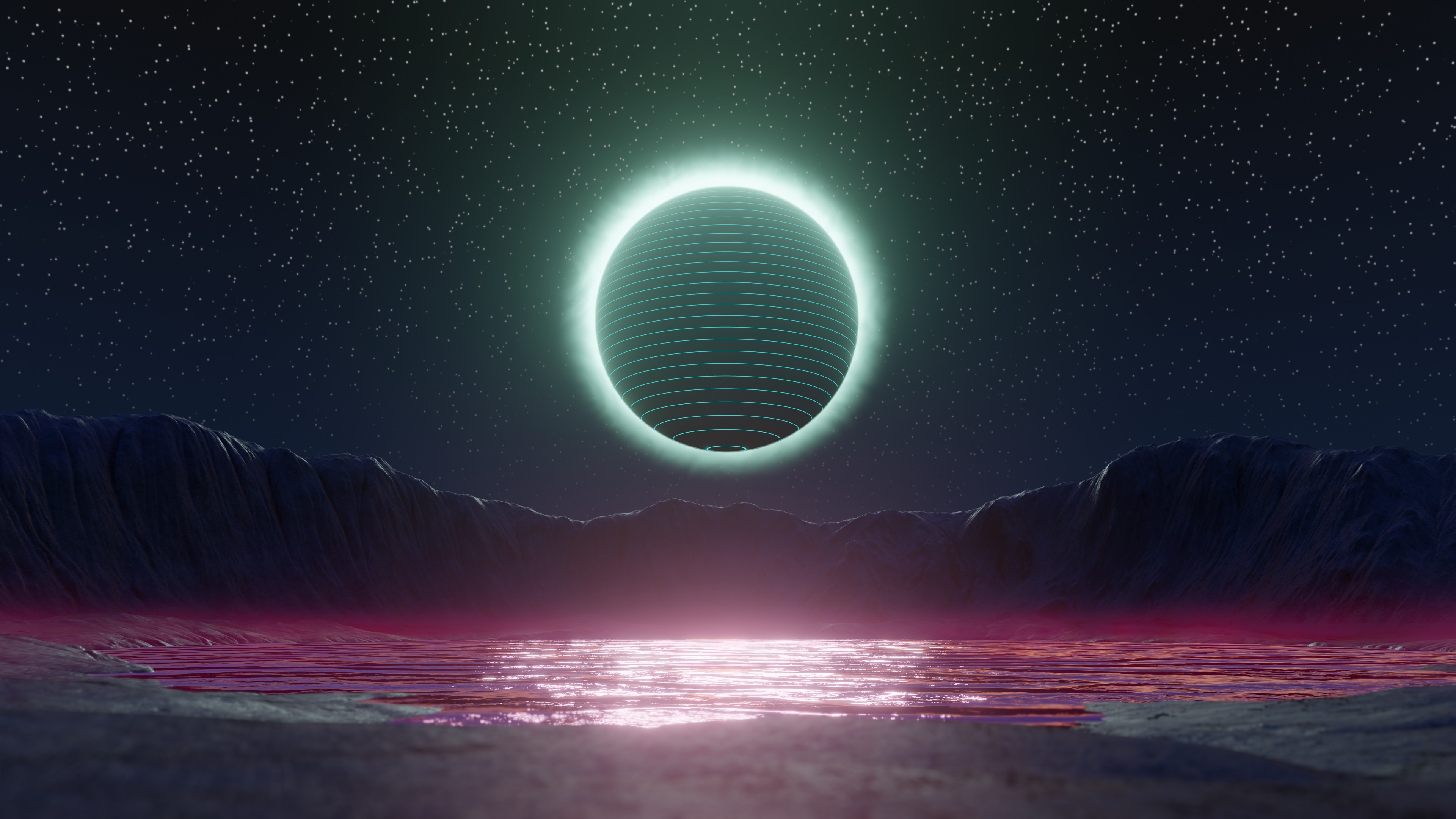 Sci Fi Landscape 4K Wallpaper