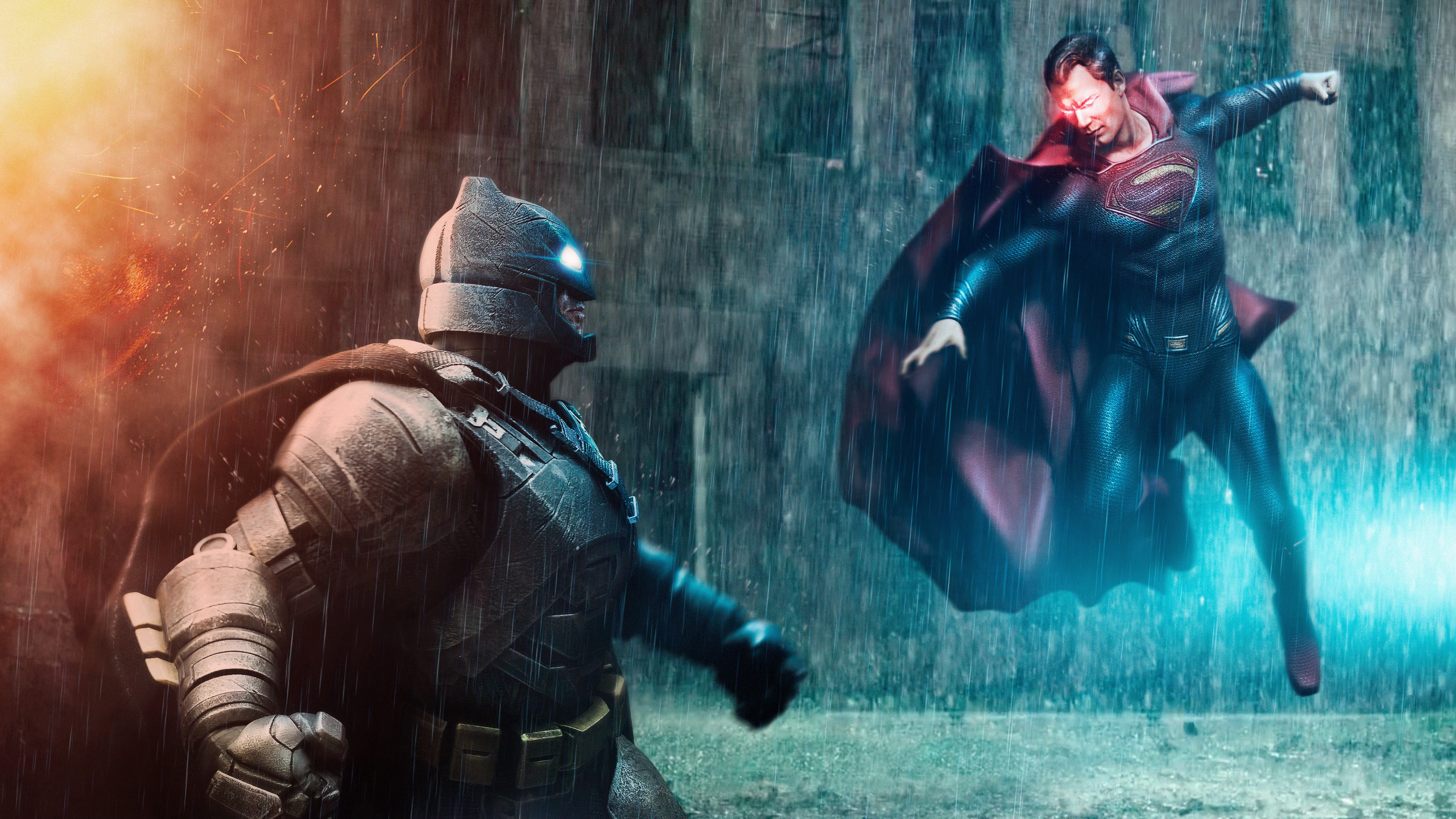 Batman v Superman Wallpaper 4K, DC Comics