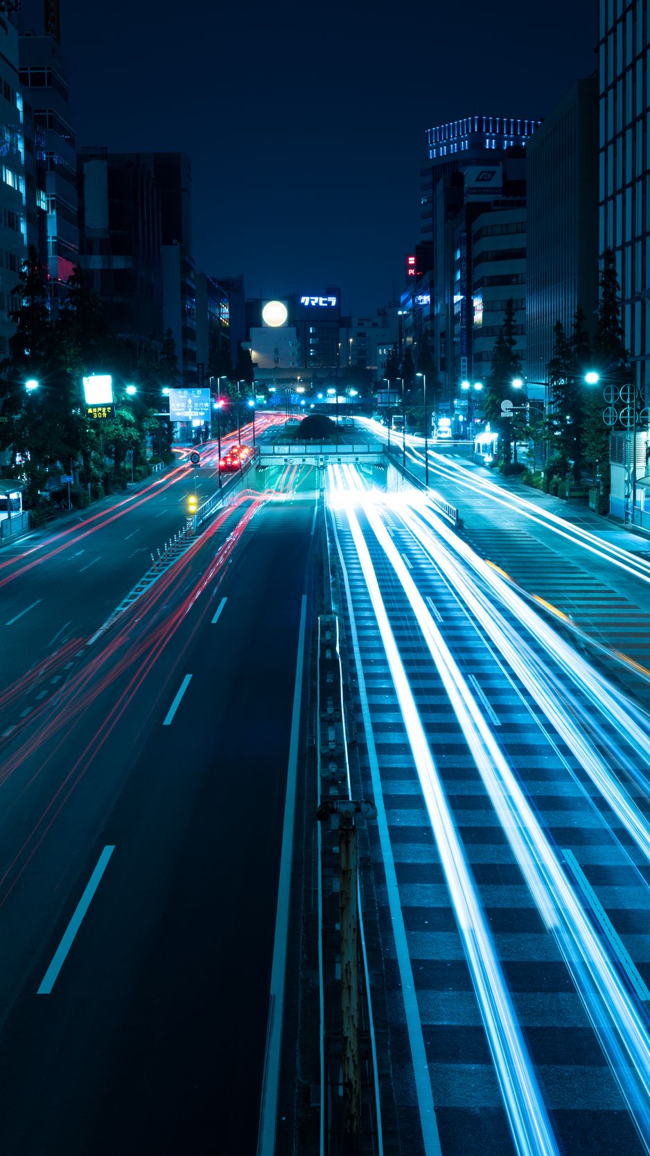 Download Wallpaper 938x1668 Night City, Road, Light, City Lights, Tokyo, Japan Iphone 8 7 6s 6 For Parallax HD Background