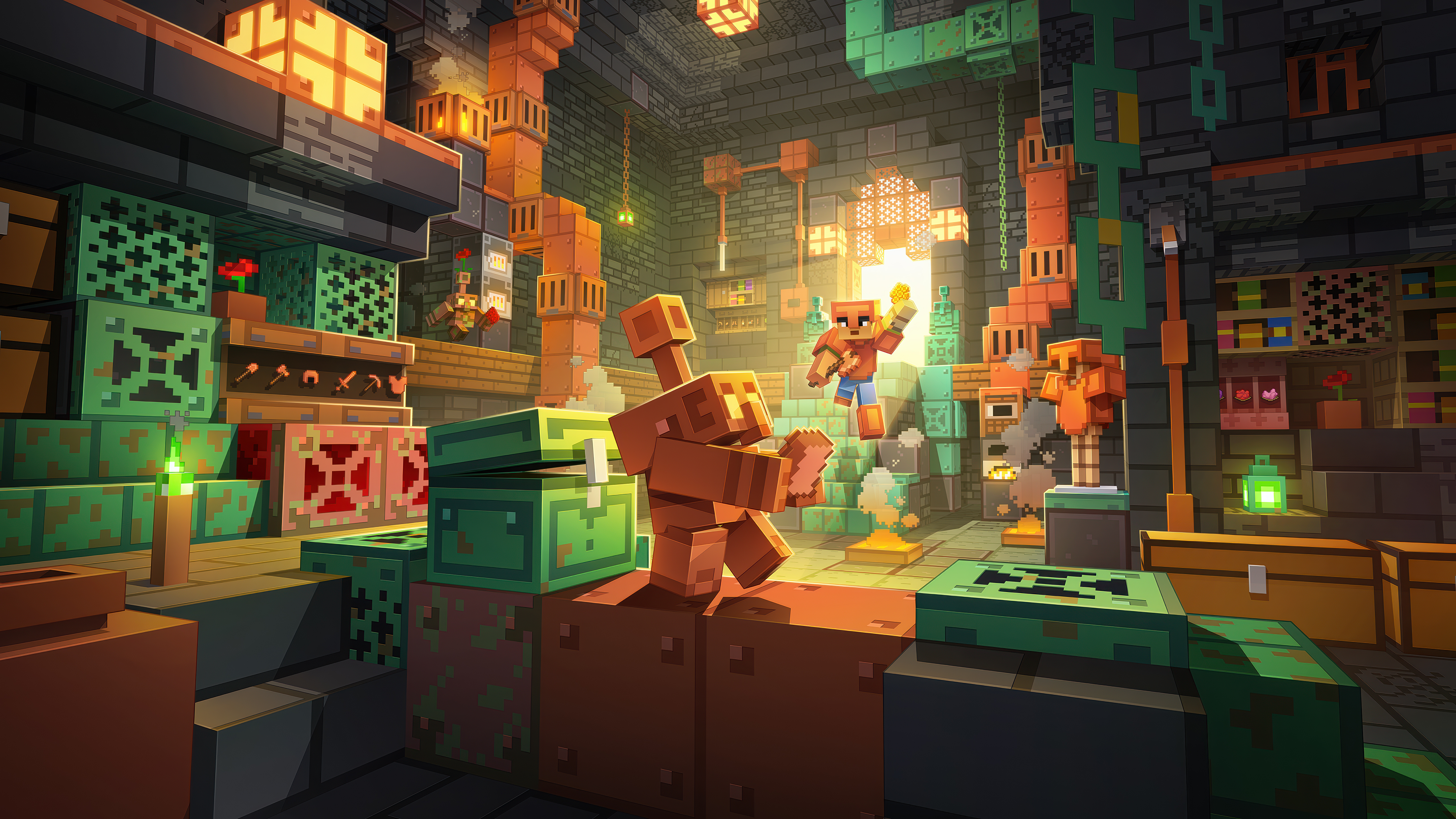 Minecraft Wallpaper 4K, The Copper Age, 5K, 2025 Games