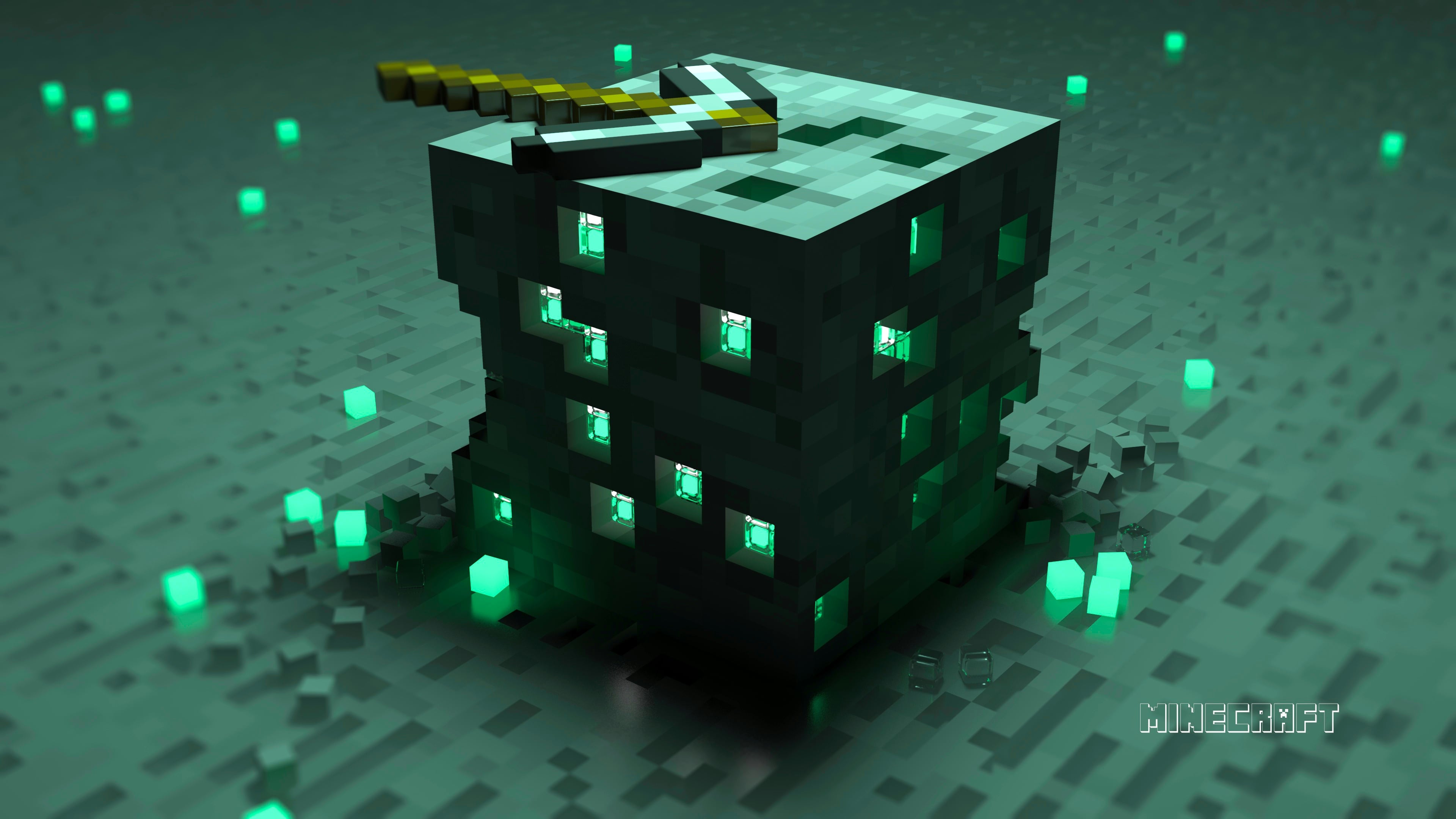 Minecraft Cube Wallpaper 4k for Desktop