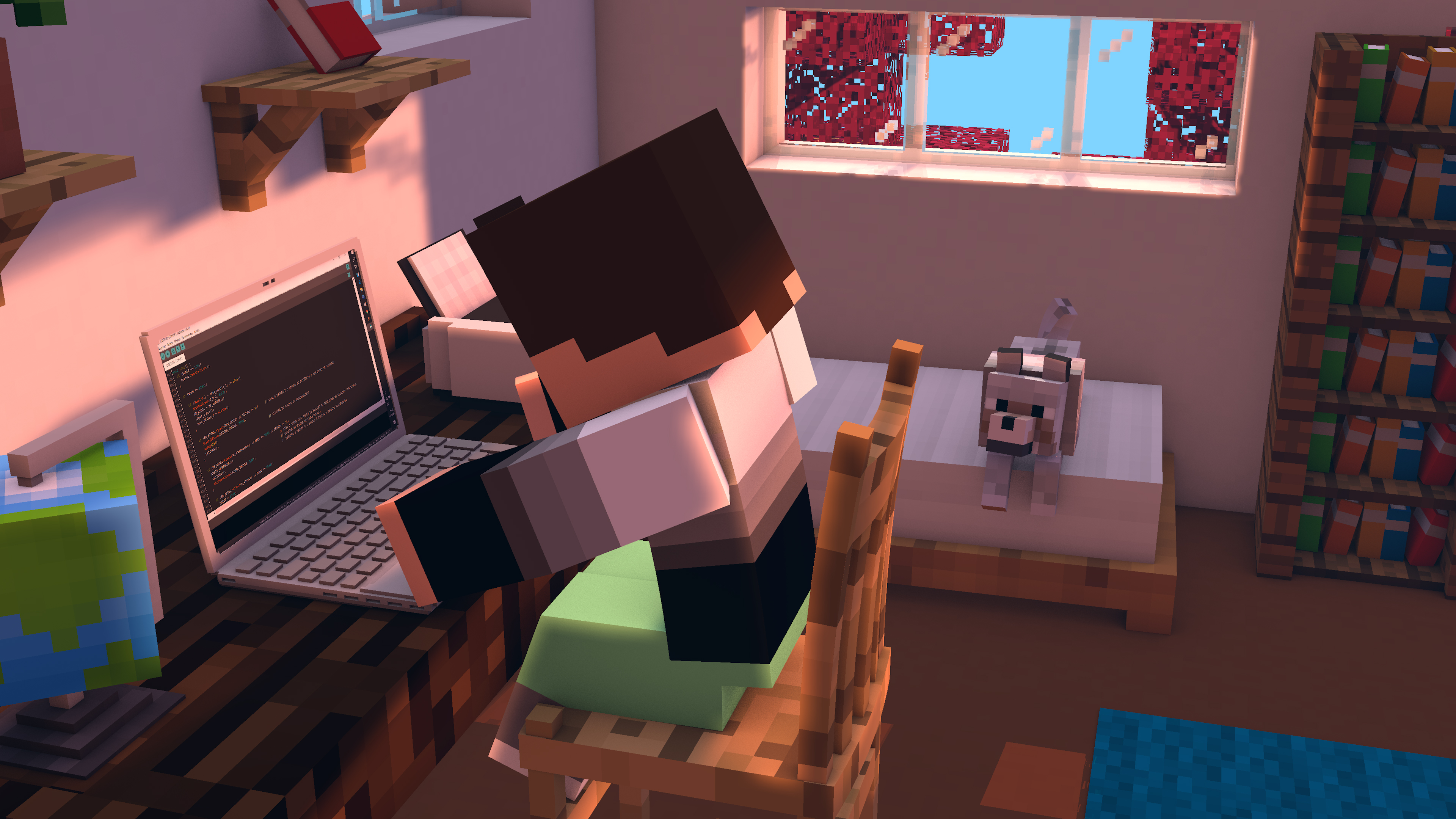 Minecraft System Work 4K HD Wallpaper