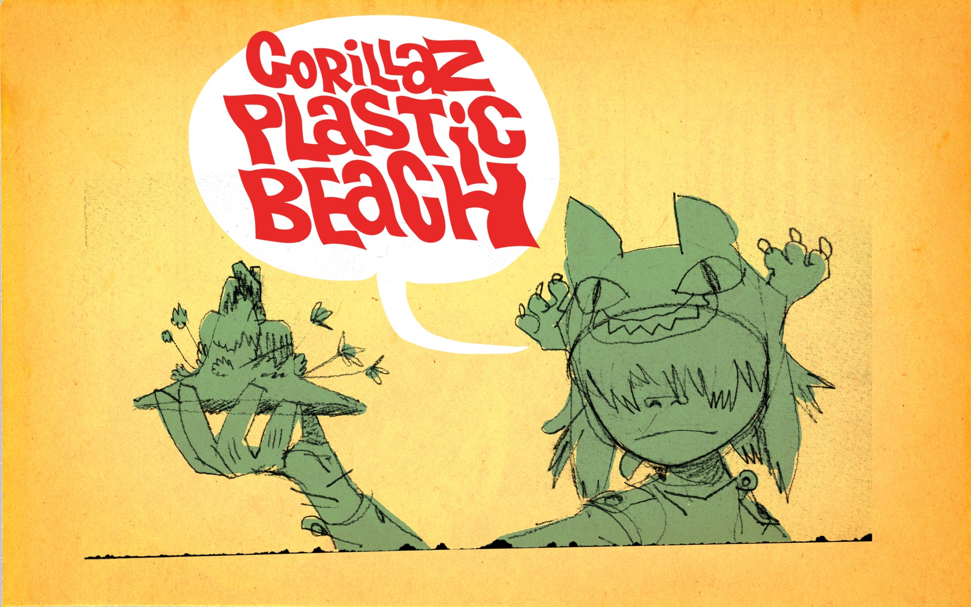 Gorillaz, Jamie Hewlett, Noodle, Plastic Beach Wallpaper HD / Desktop and Mobile Background