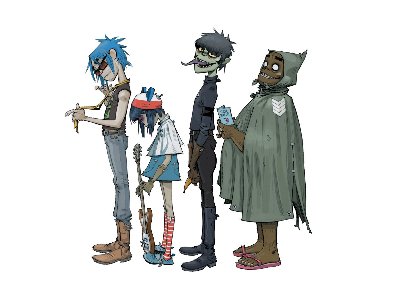 Gorillaz Vibes: HD Music Legends Wallpaperx1200