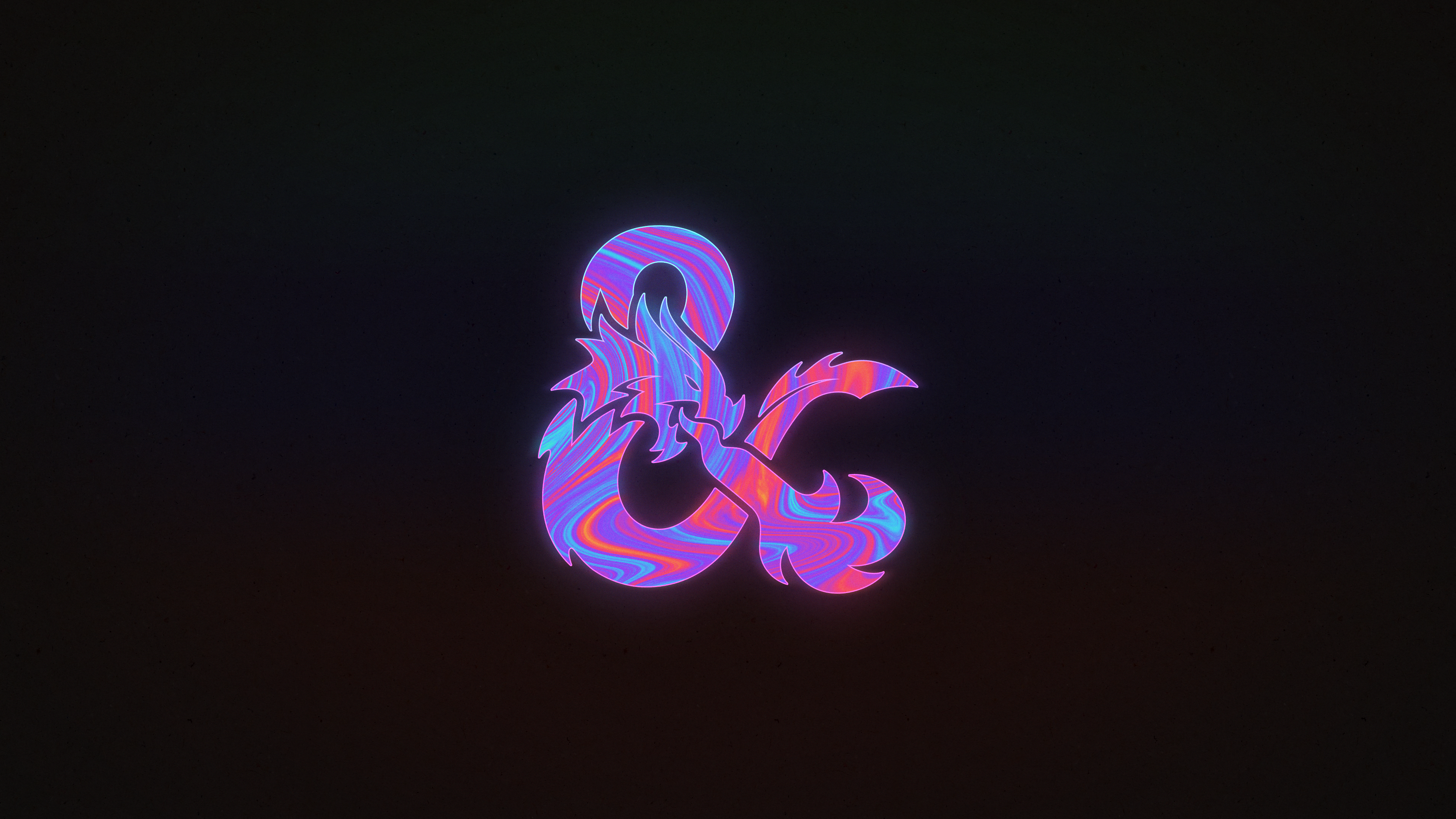 Ink Neon Dungeons and Dragons Wallpaper [3840 x 2160]