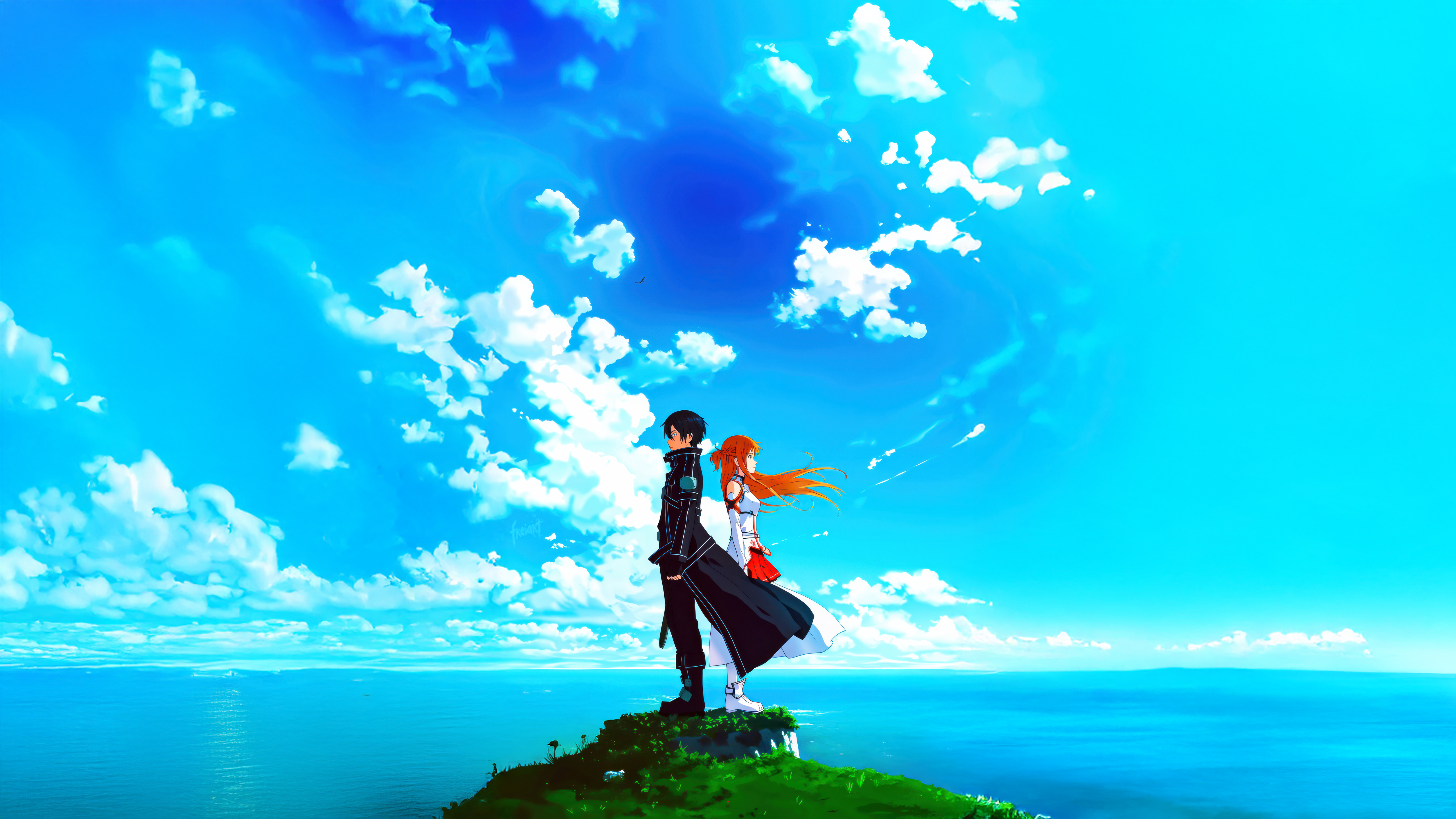 Asuna And Kirito Sword And Soul Wallpaper, HD Anime Wallpaper, 4k Wallpaper, Image, Background, Photos and Picture