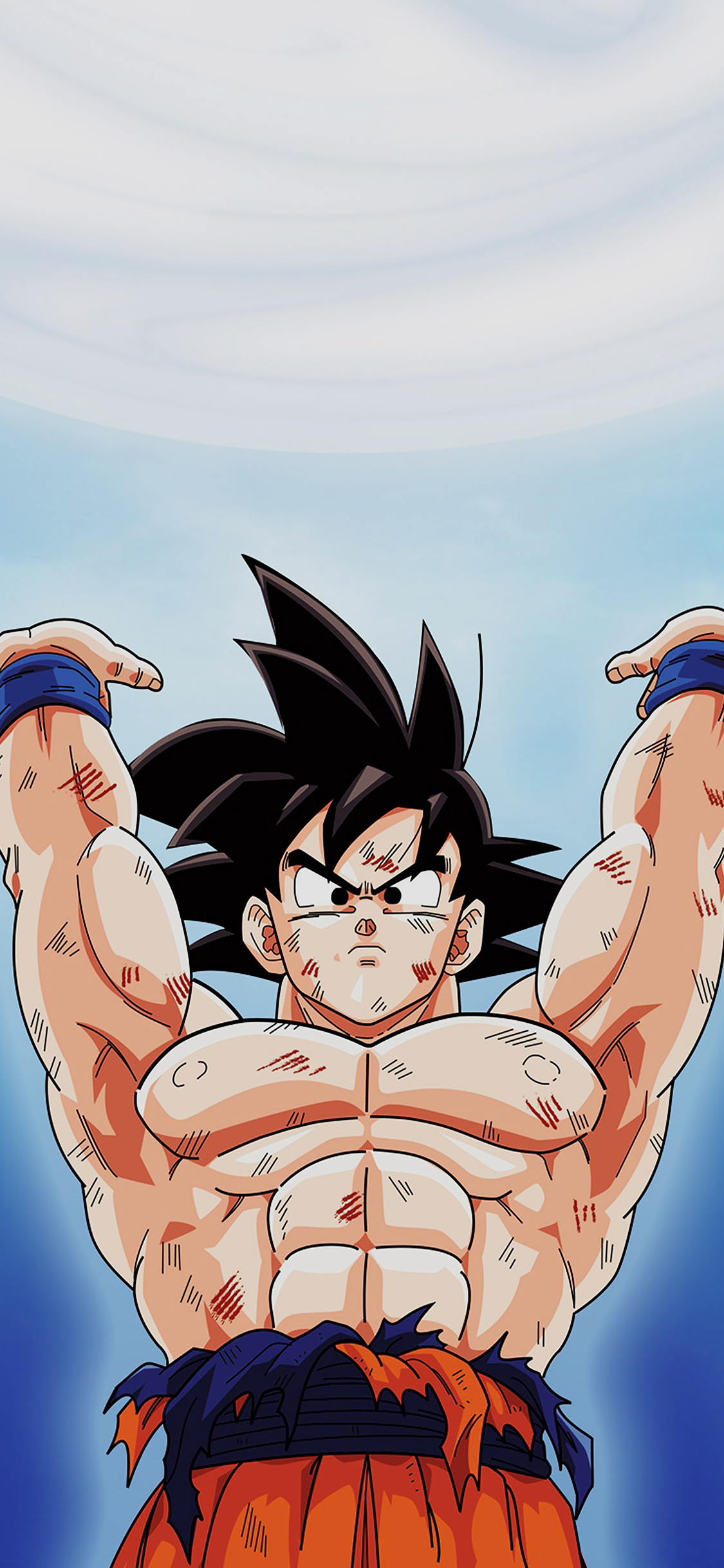 iPhoneXpapers goku dragonball energy illust anime
