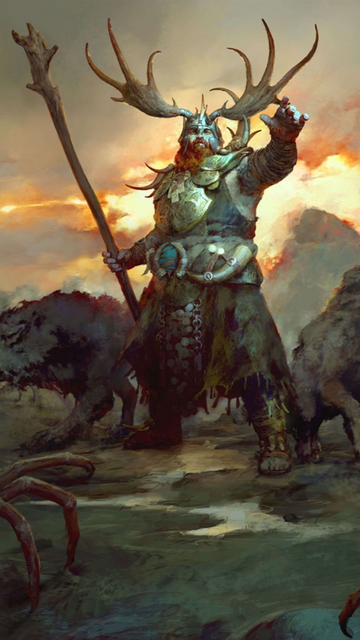 Druid Diablo IV 4K Ultra HD Mobile Wallpaper for iPhone & Android