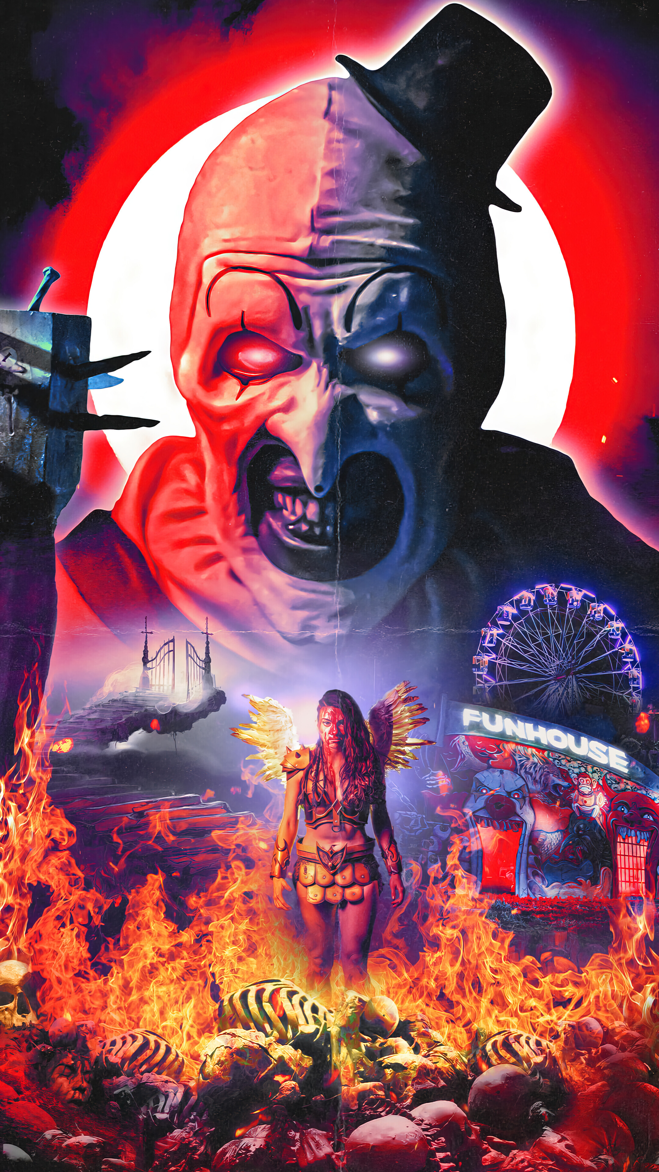 Terrifier 2 Movie Poster 4K Wallpaper iPhone HD Phone h