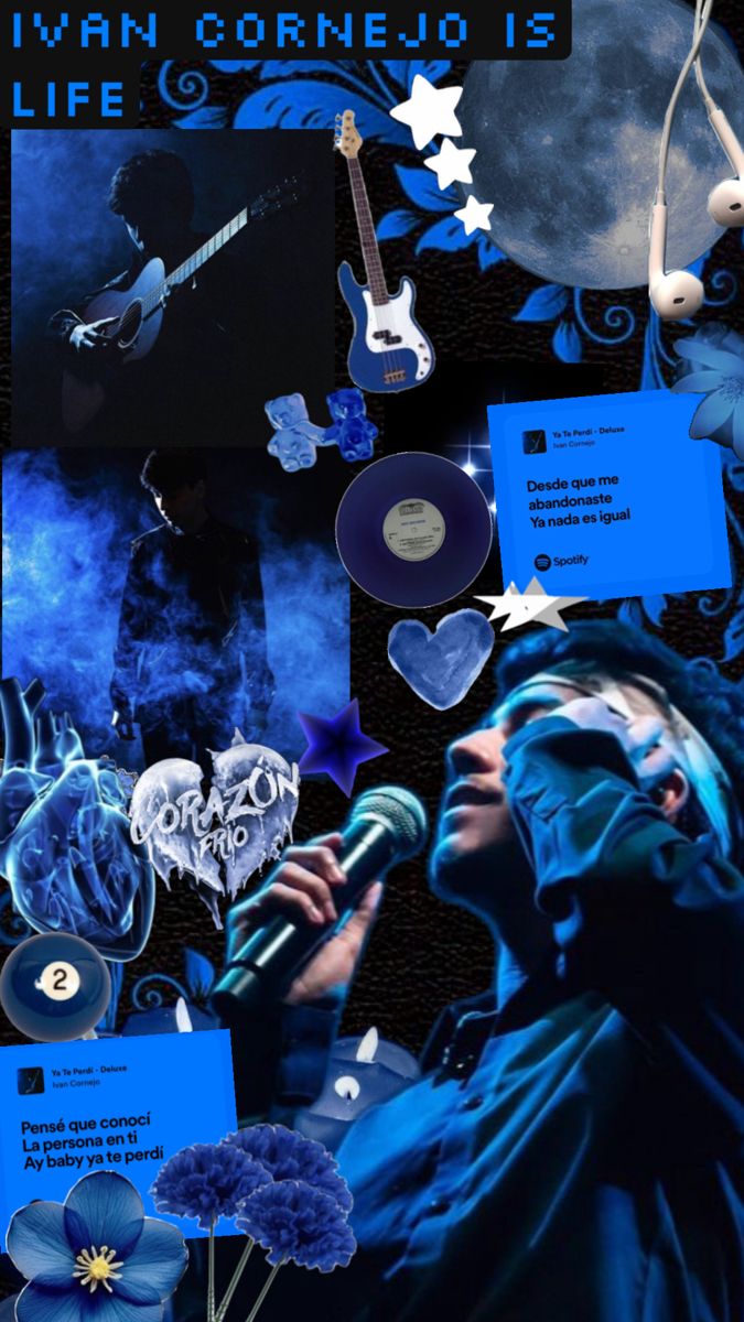 Iván Cornejo wallpaper in blue and black