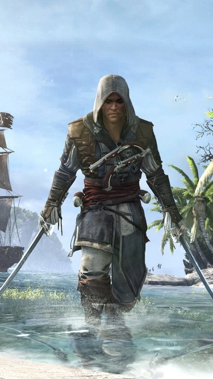 Phone wallpaper: Video Game, Assassin's Creed Iv: Black Flag, Assassin's Creed 1083179
