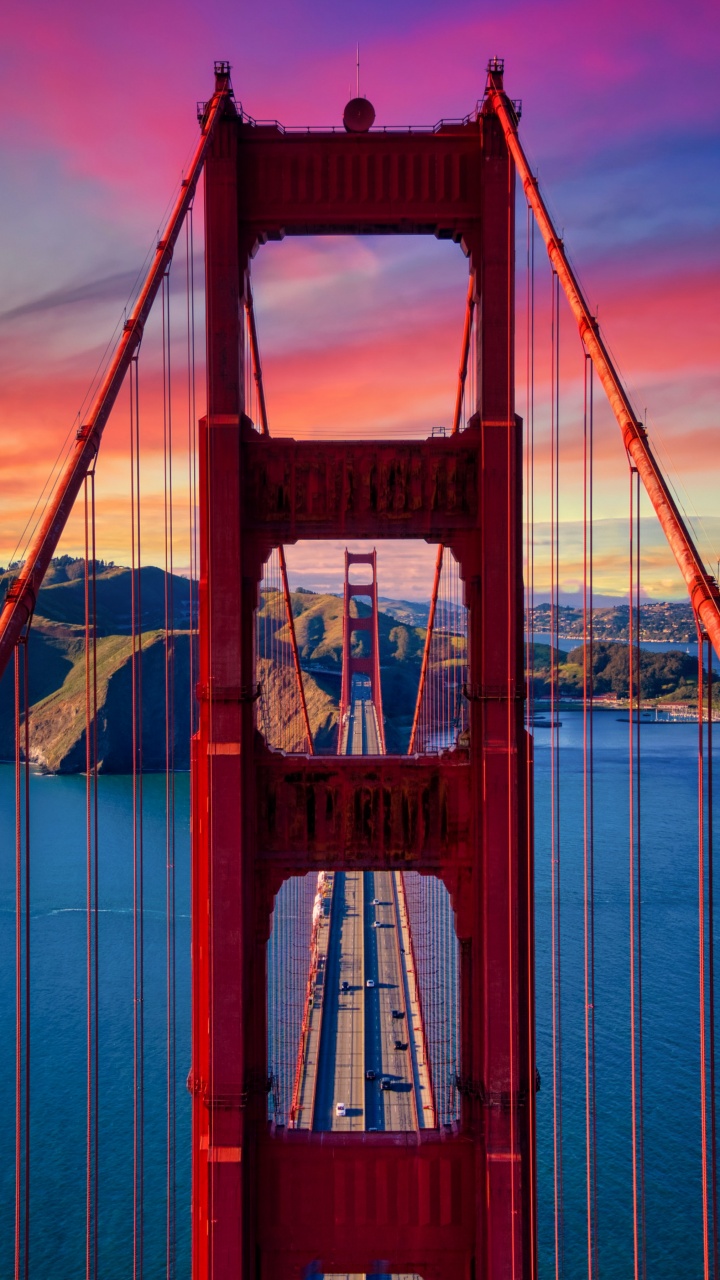 Golden Gate Bridge Wallpaper 4K, Aesthetic, California, USA