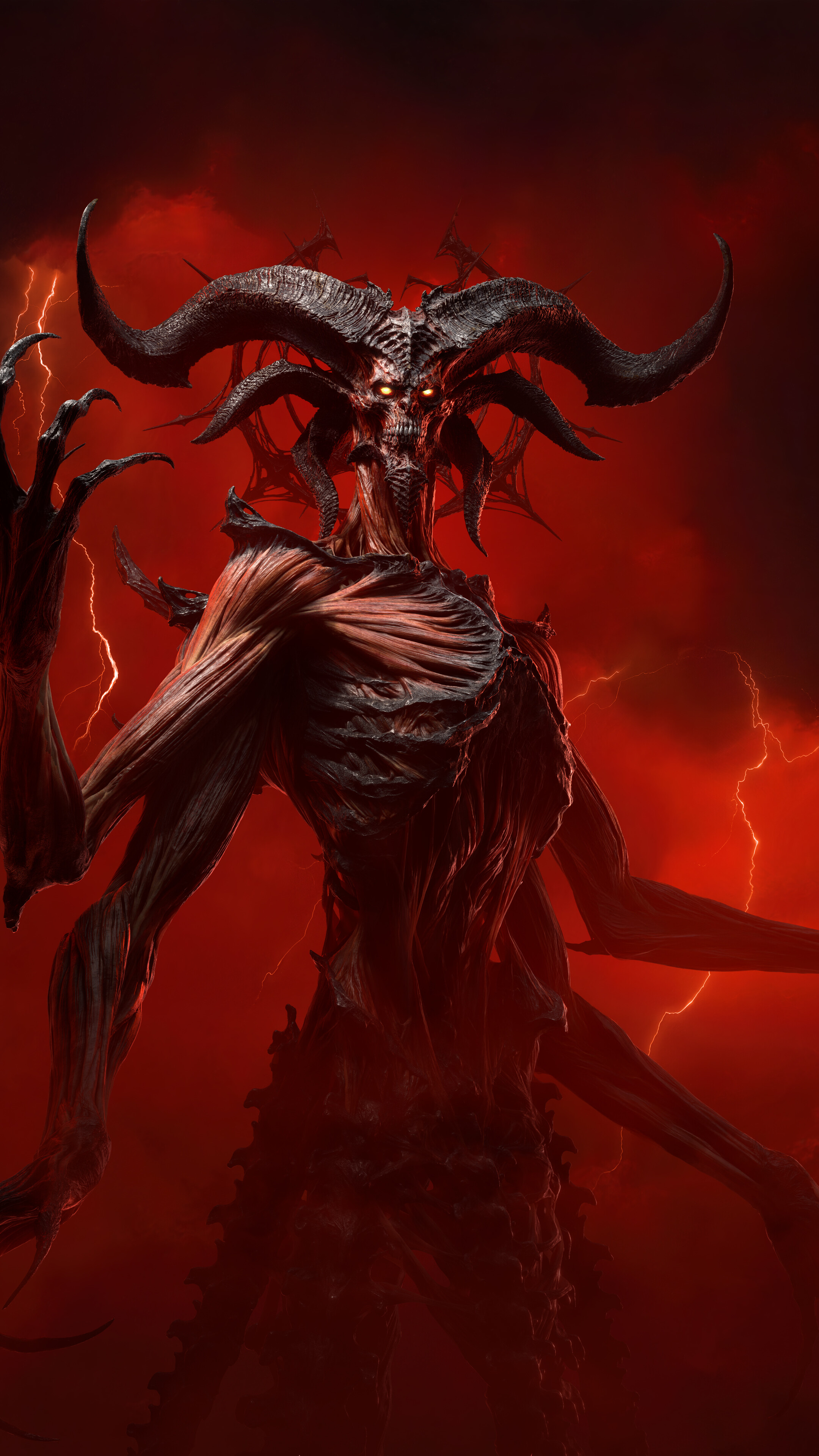 Mephisto Diablo IV: Lord of Hatred 4K Wallpaper iPhone HD Phone