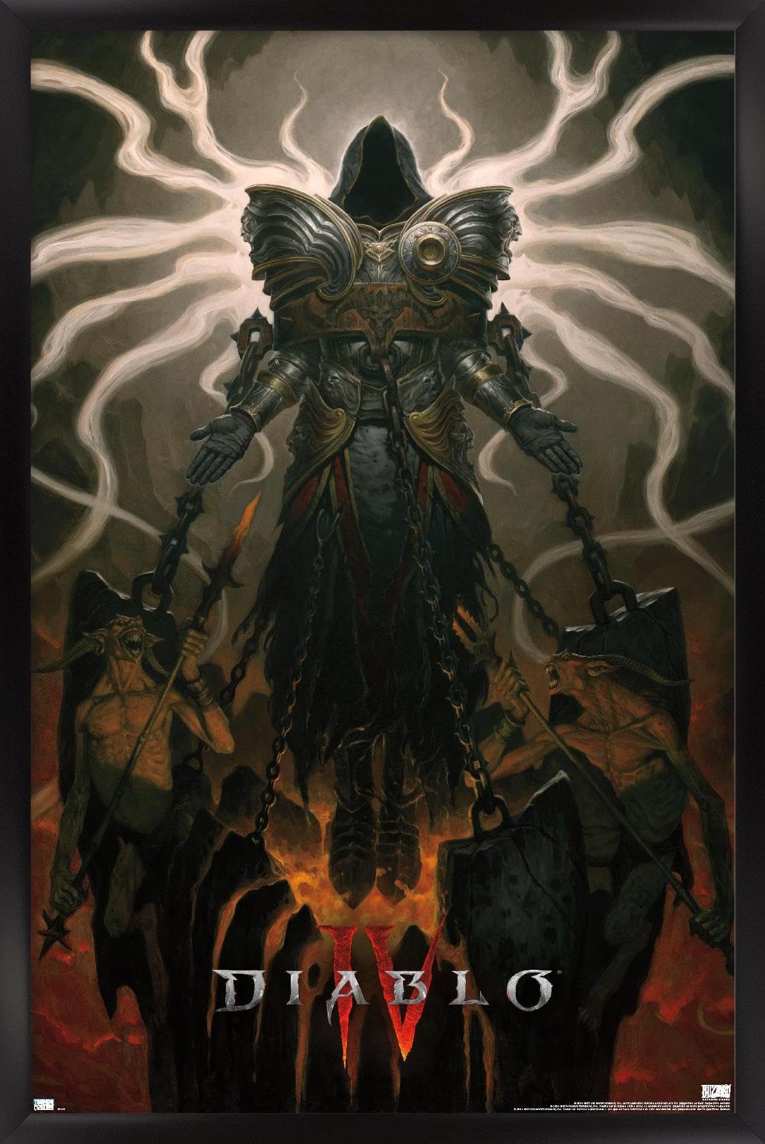 Diablo 4 Key Art Wall Poster, 34L x 22.4W, Black Framed Version: Posters & Prints