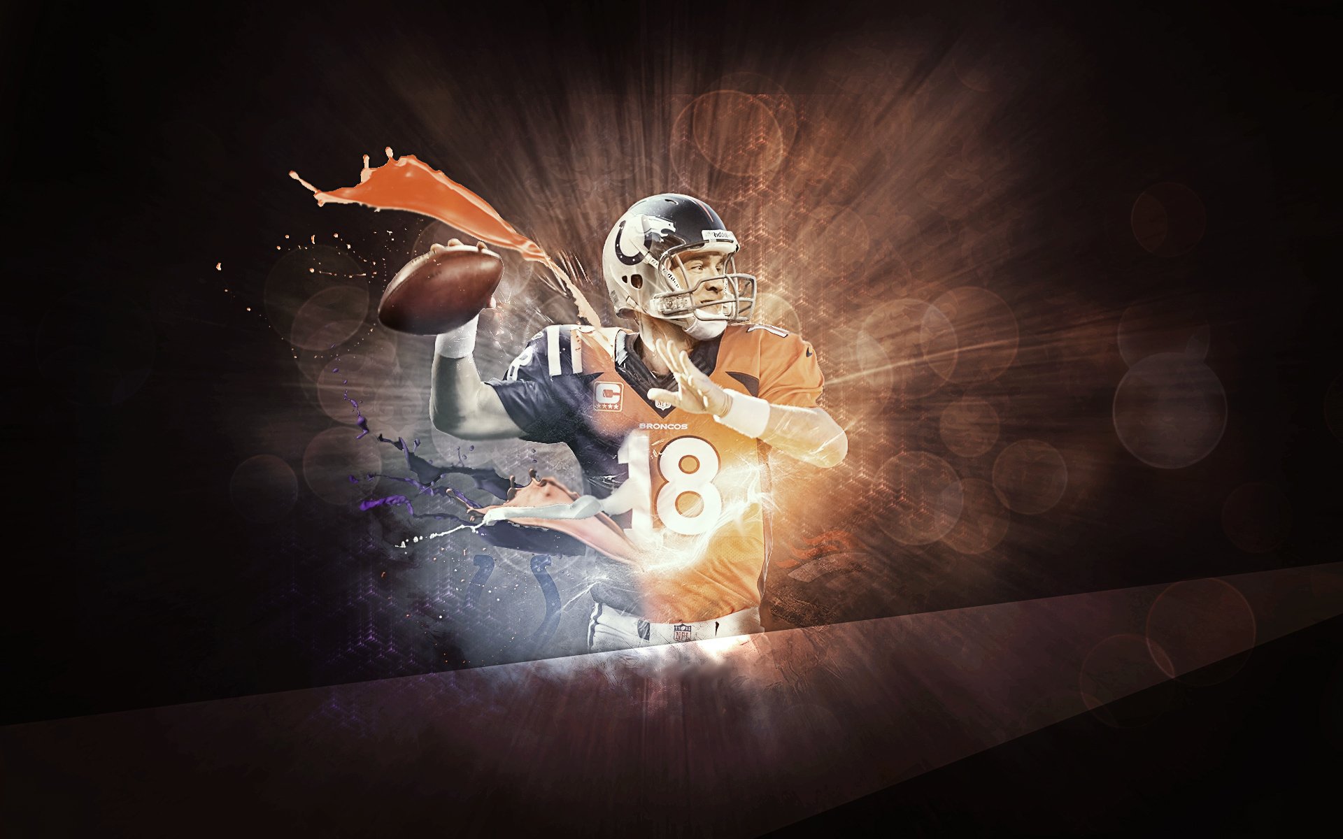 Dynamic Quarterback Action HD Wallpaper