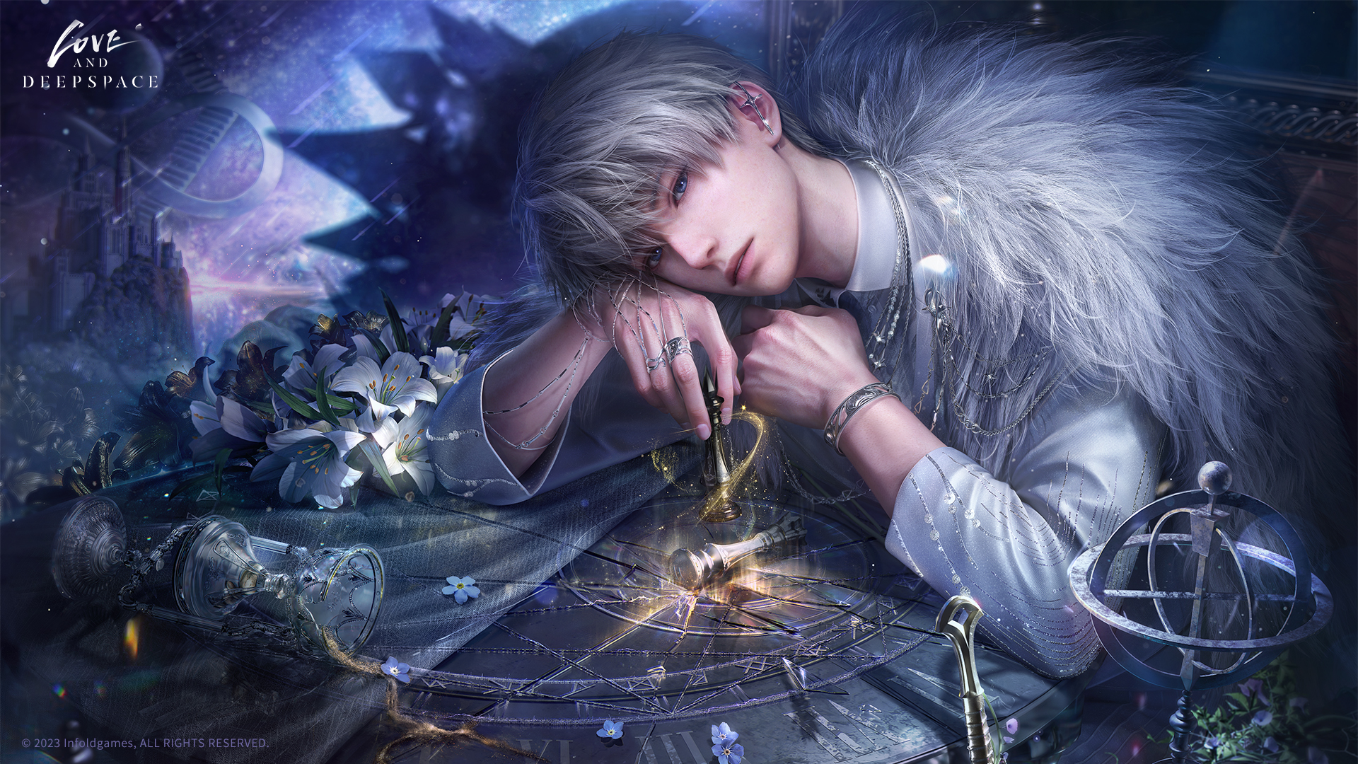 Love and Deepspace Website simulation game with 3D intimate interactions