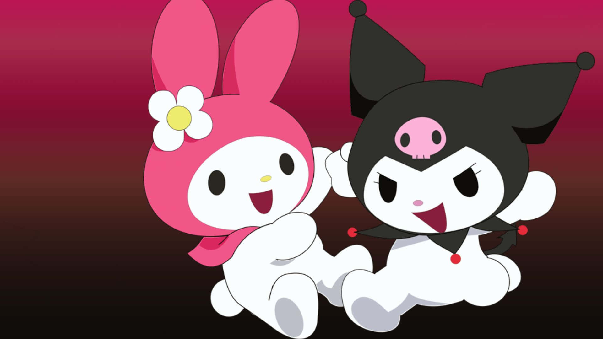 Download Kuromi and My Melody: Best Friends Forever Wallpaper