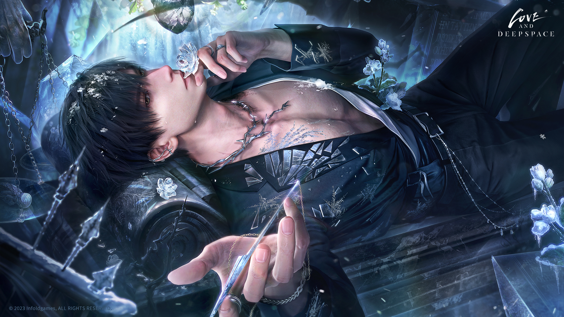 Love and Deepspace Website simulation game with 3D intimate interactions