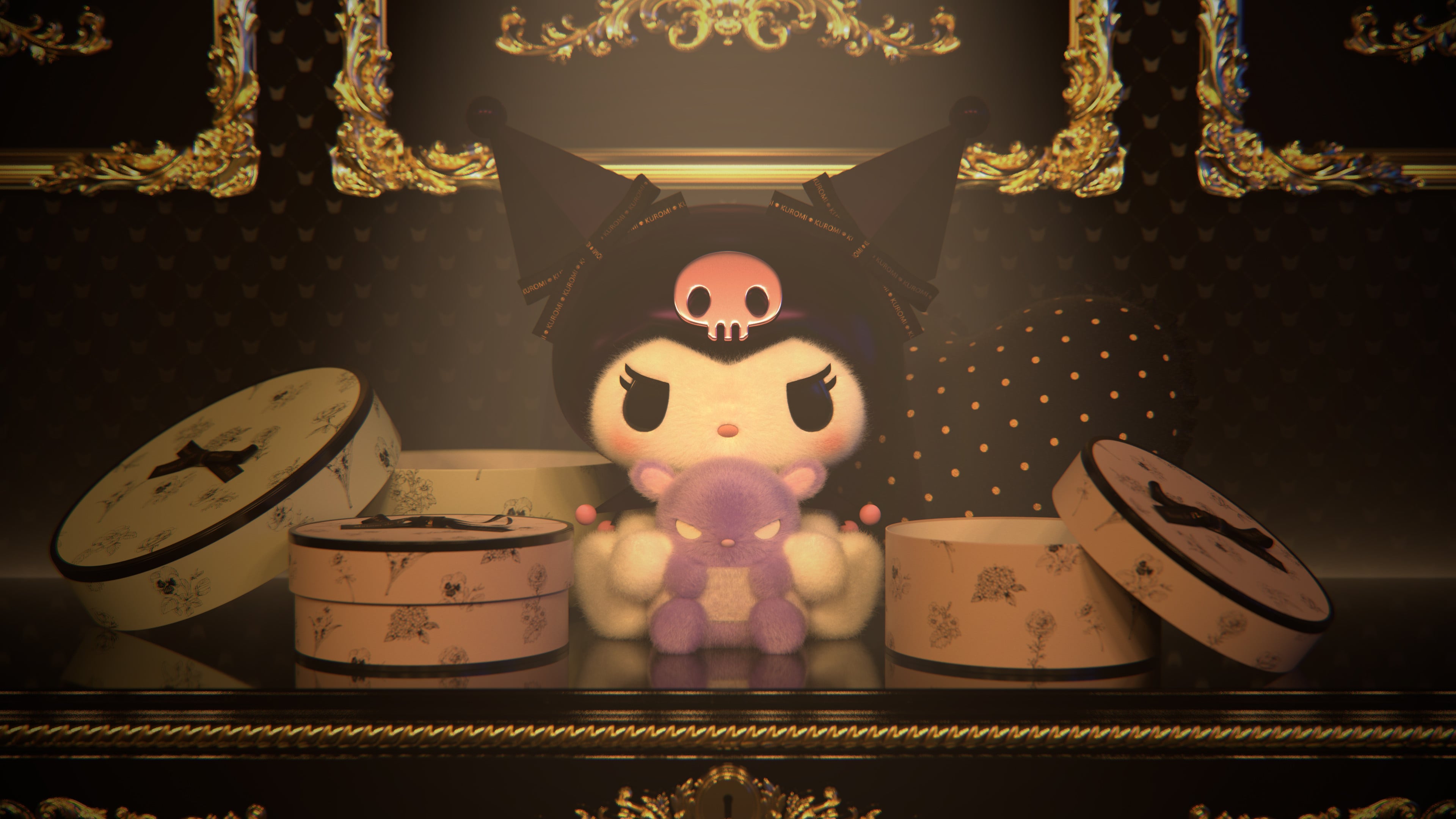 Kuromi from Universo My Melody Kitty Wallpaper 4k for Desktop