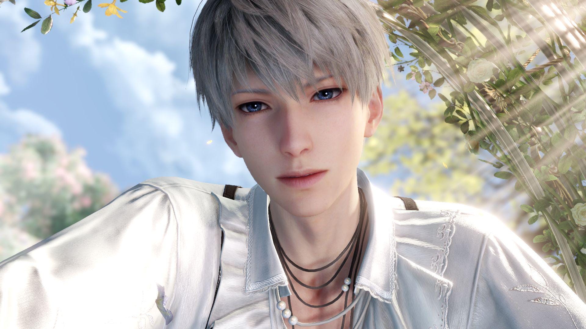 Xavier Spring and Flowers Love and Deepspace Desktop Wallpaper