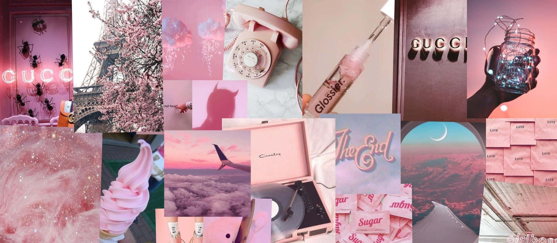 Download Aesthetic Collage Desktop Background Wallpaper