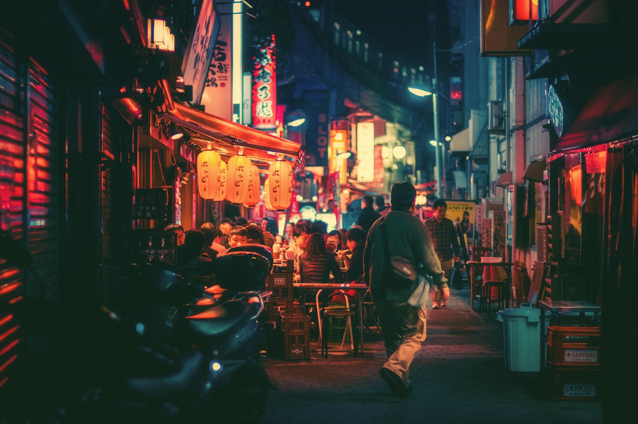 Japan, Night, Town, City Wallpaper HD / Desktop and Mobile Background