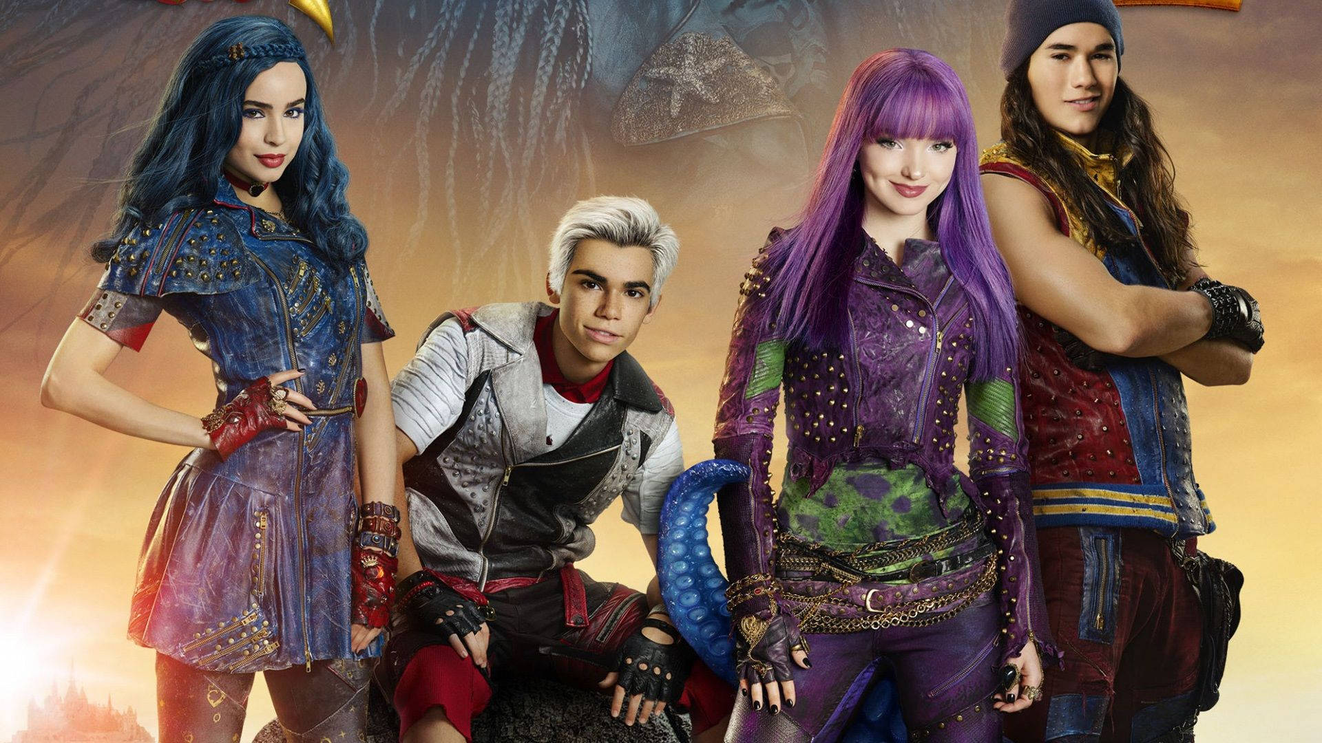 Download Descendants 2 Characters At DawnDescendants 2 Characters At Dawn Wallpaper