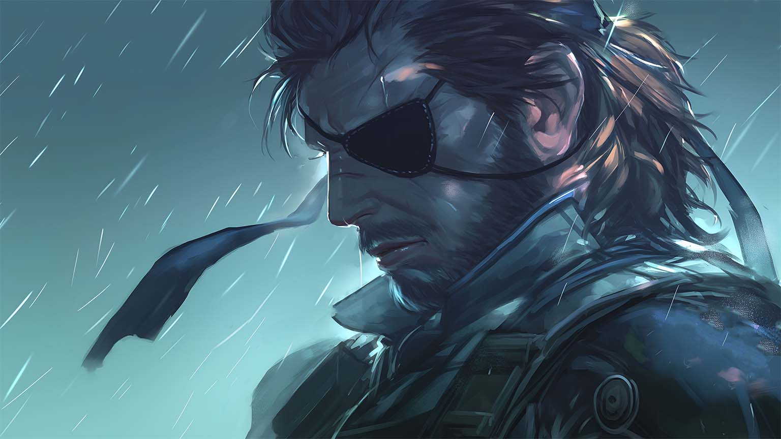 Metal Gear Solid Snake Eye Patch Profile Desktop Wallpaper 4K