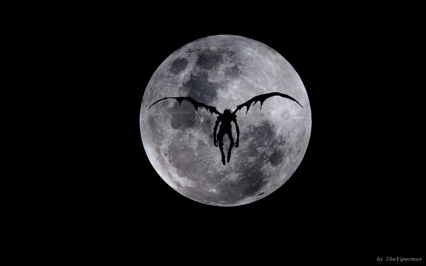 Ryuk in the Moonlight Wallpaper from Death Note