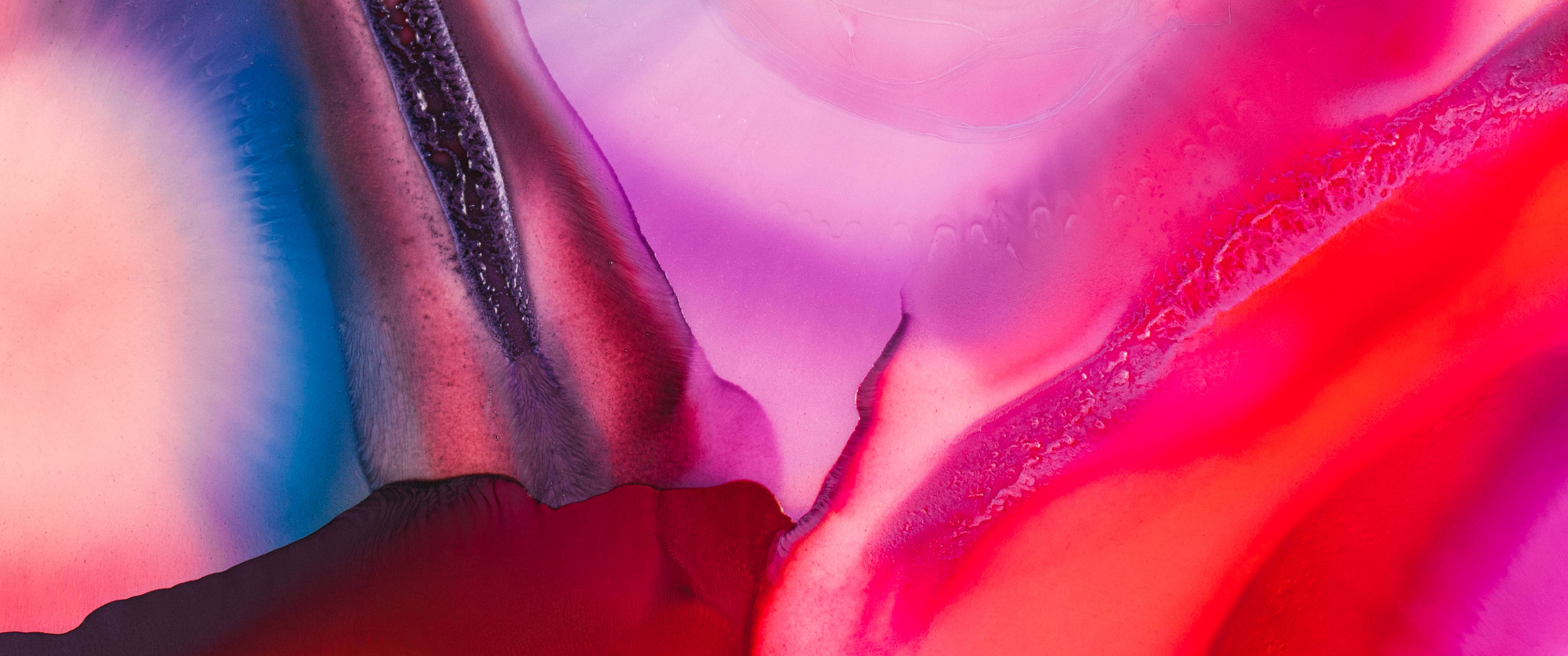 Fluid abstract Wallpaper 4K, Vibrant, Pink abstract, 5K