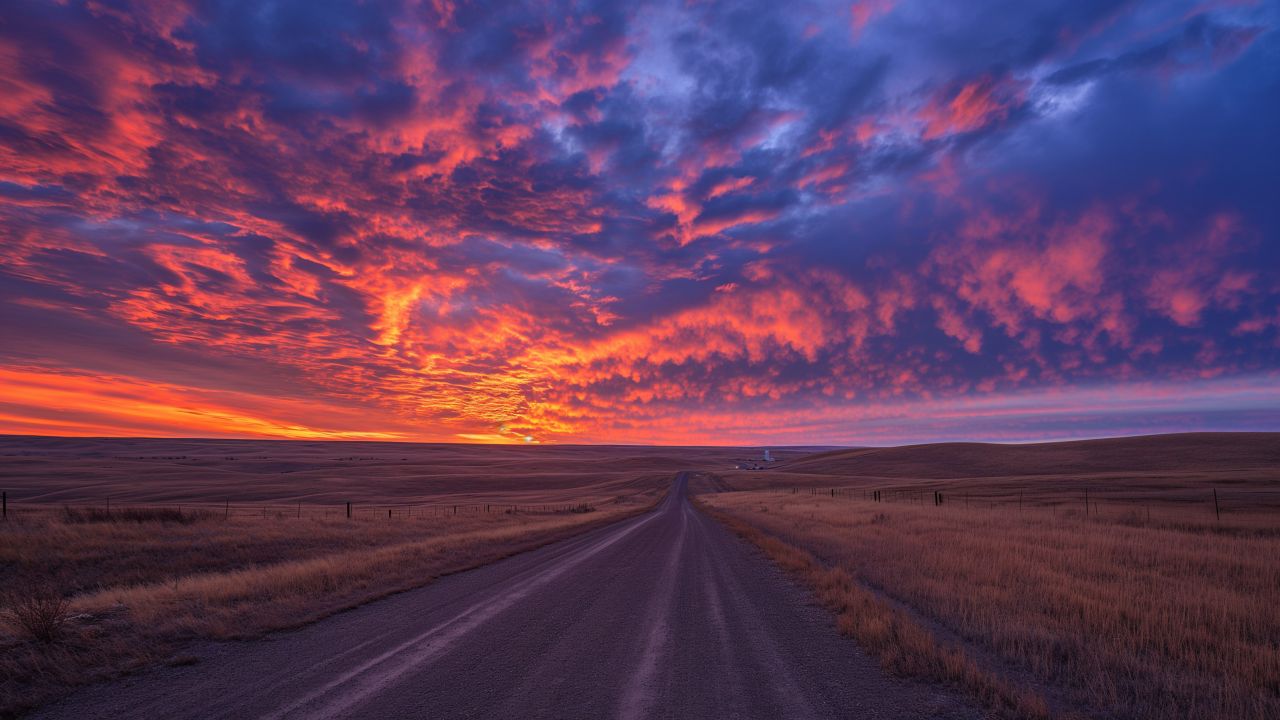 Road Wallpaper 4K colors, Scenic view