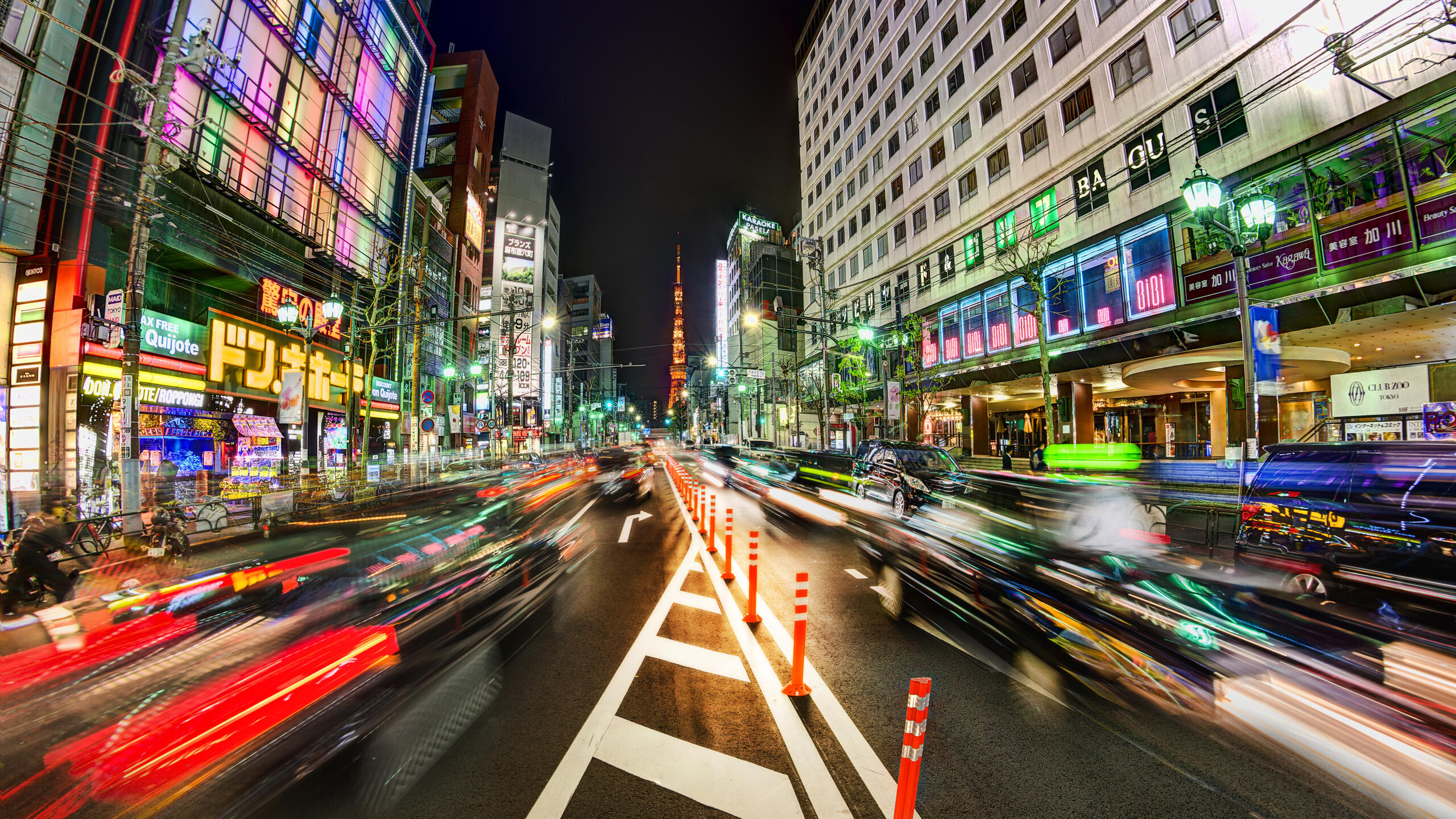 Wallpaper Japan night architecture 2560x1440 QHD & WQHD (16:9) from 20002000 image and screensavers