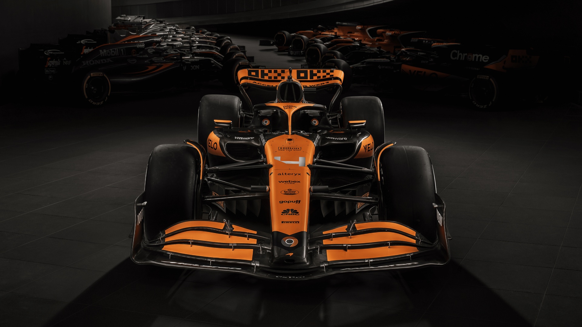 McLaren MCL38 Wallpaper 4K, F1 Cars, Dark background, 2024