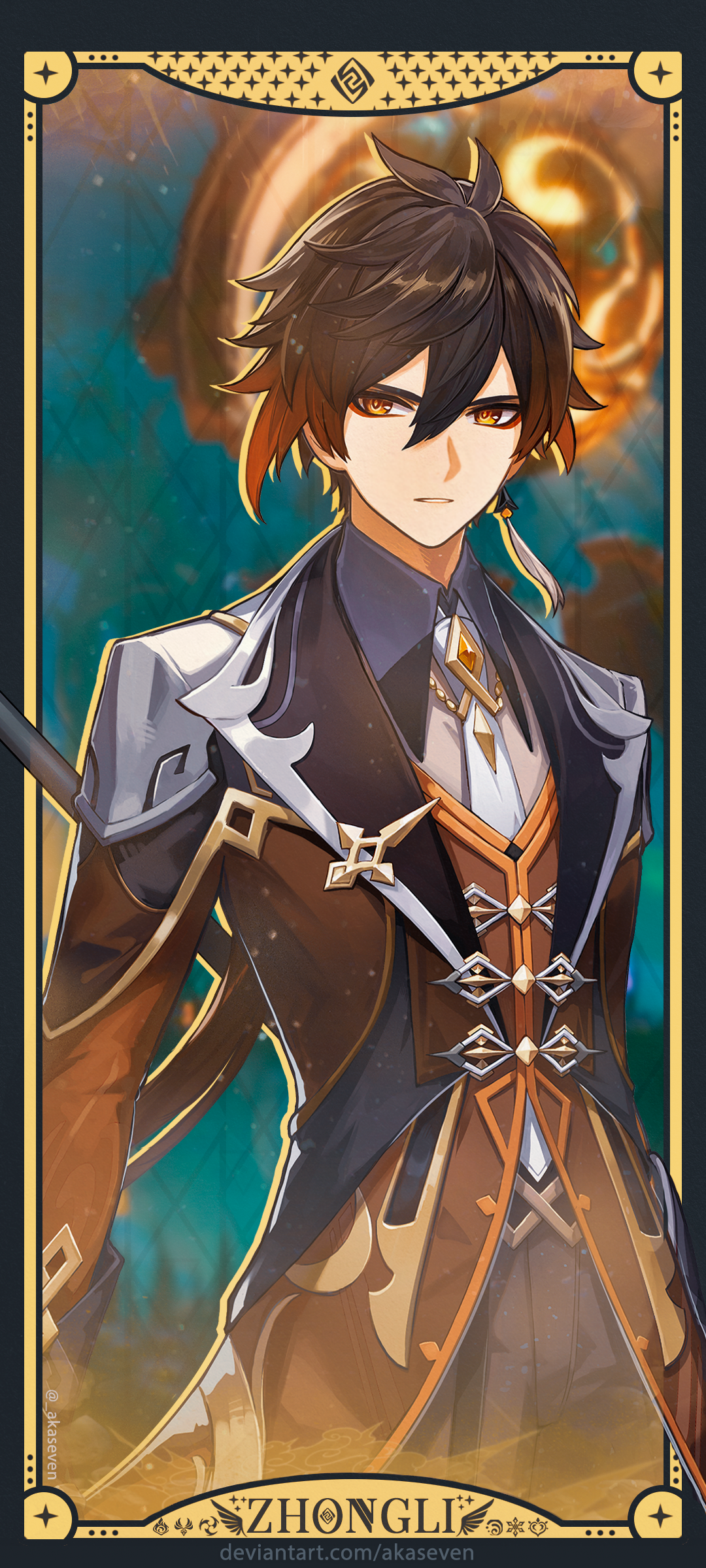 Wallpaper Mobile Zhongli, R Genshin_Impact