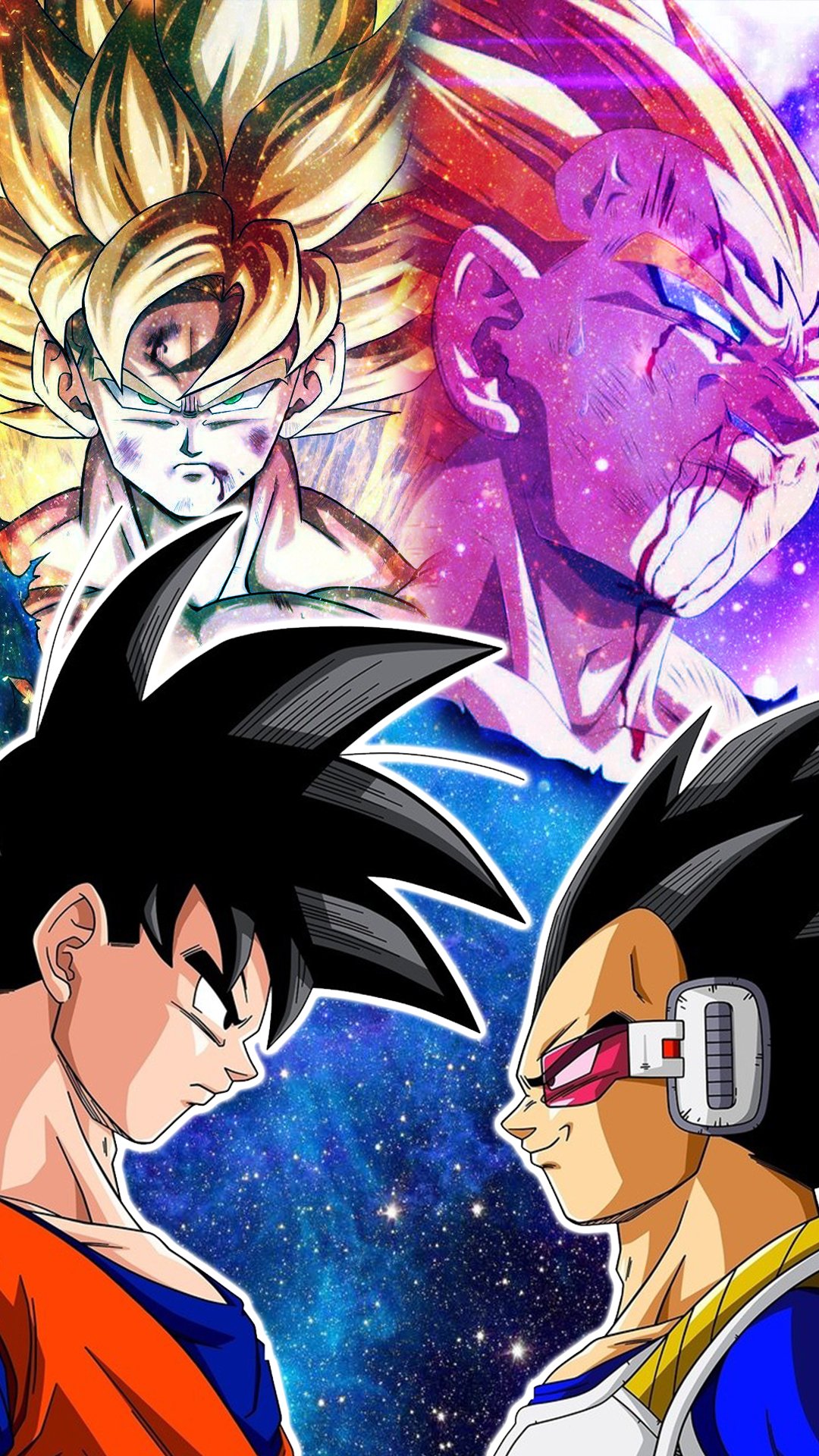 Download Goku Vegeta (Dragon Ball) Anime Dragon Ball Z Goku & Vegeta Phone Wallpaper