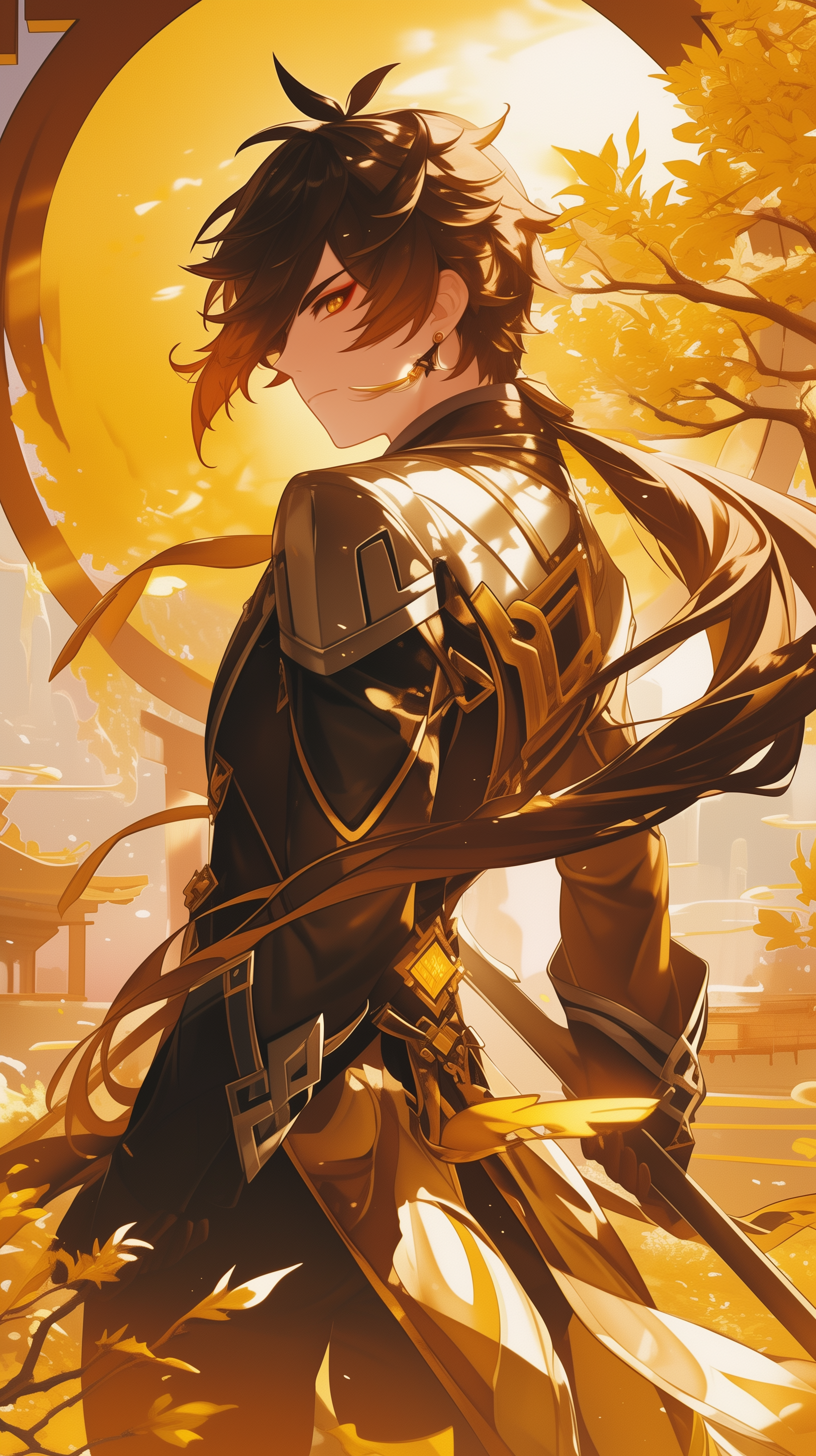 Zhongli (Genshin Impact) Phone Wallpaper