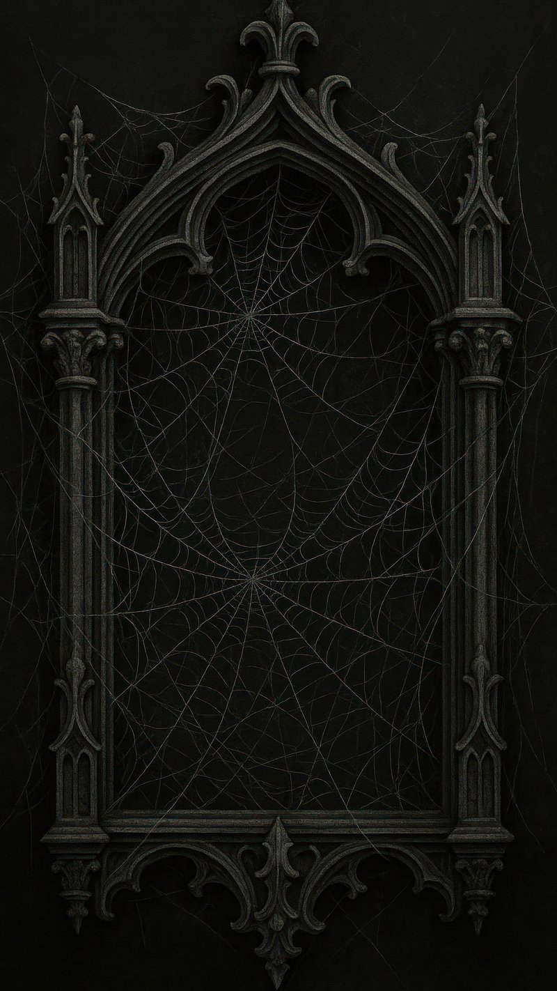 Gothic arch intricate cobwebs mobile