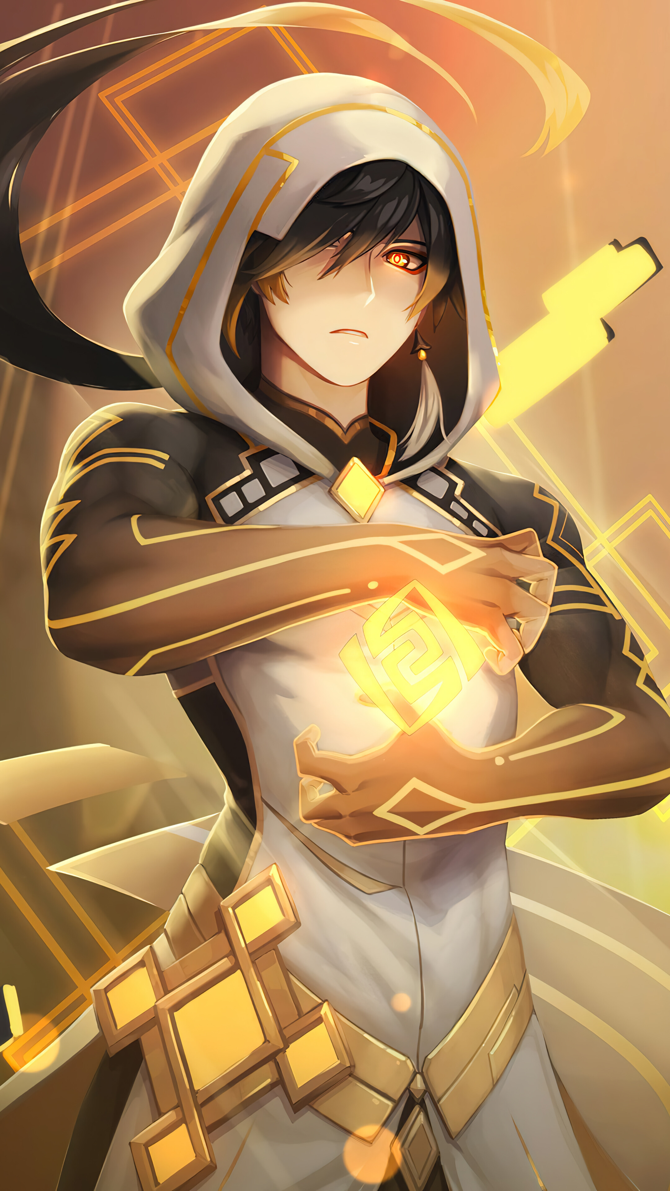 Zhongli Genshin Impact Wallpaper iPhone Phone 4K e