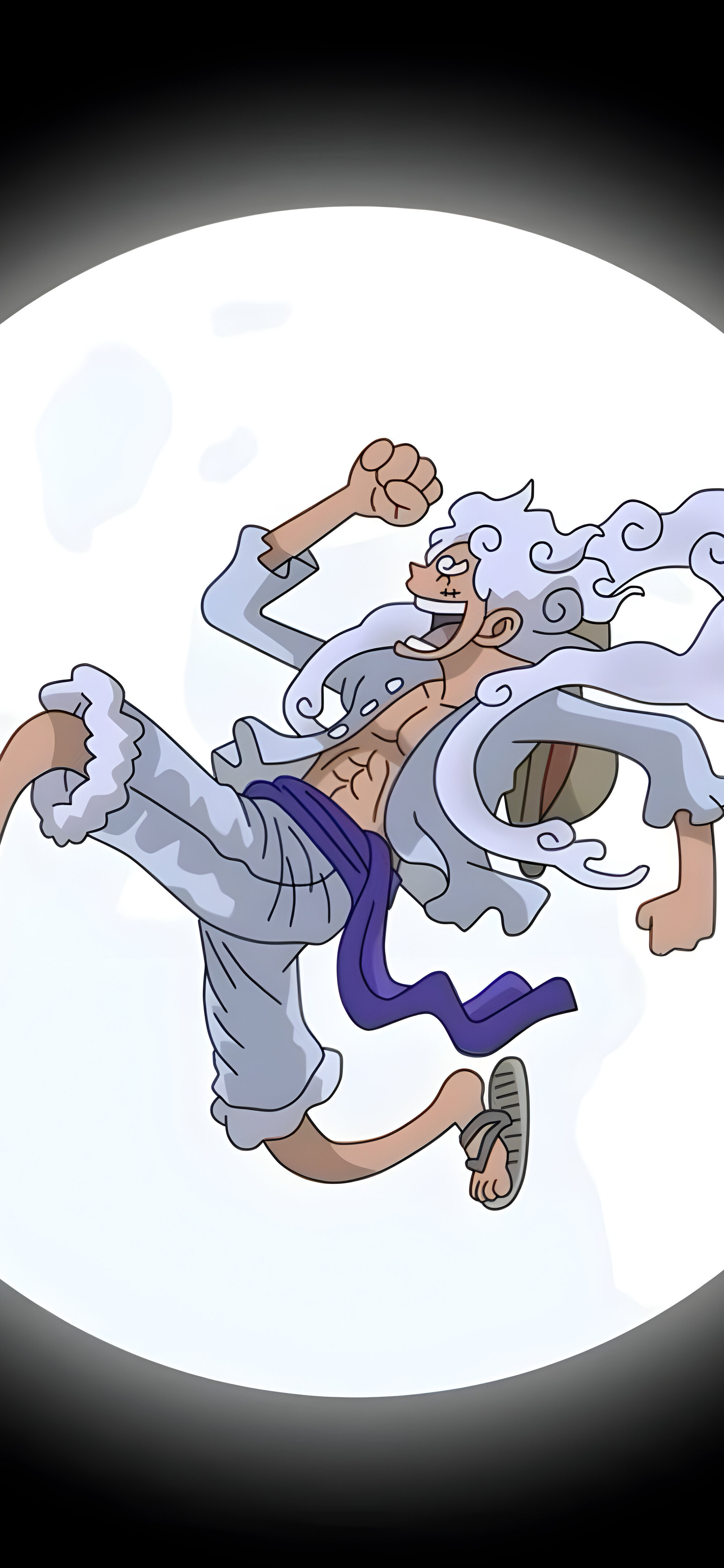 Luffy Gear 5 Moon Wallpaper