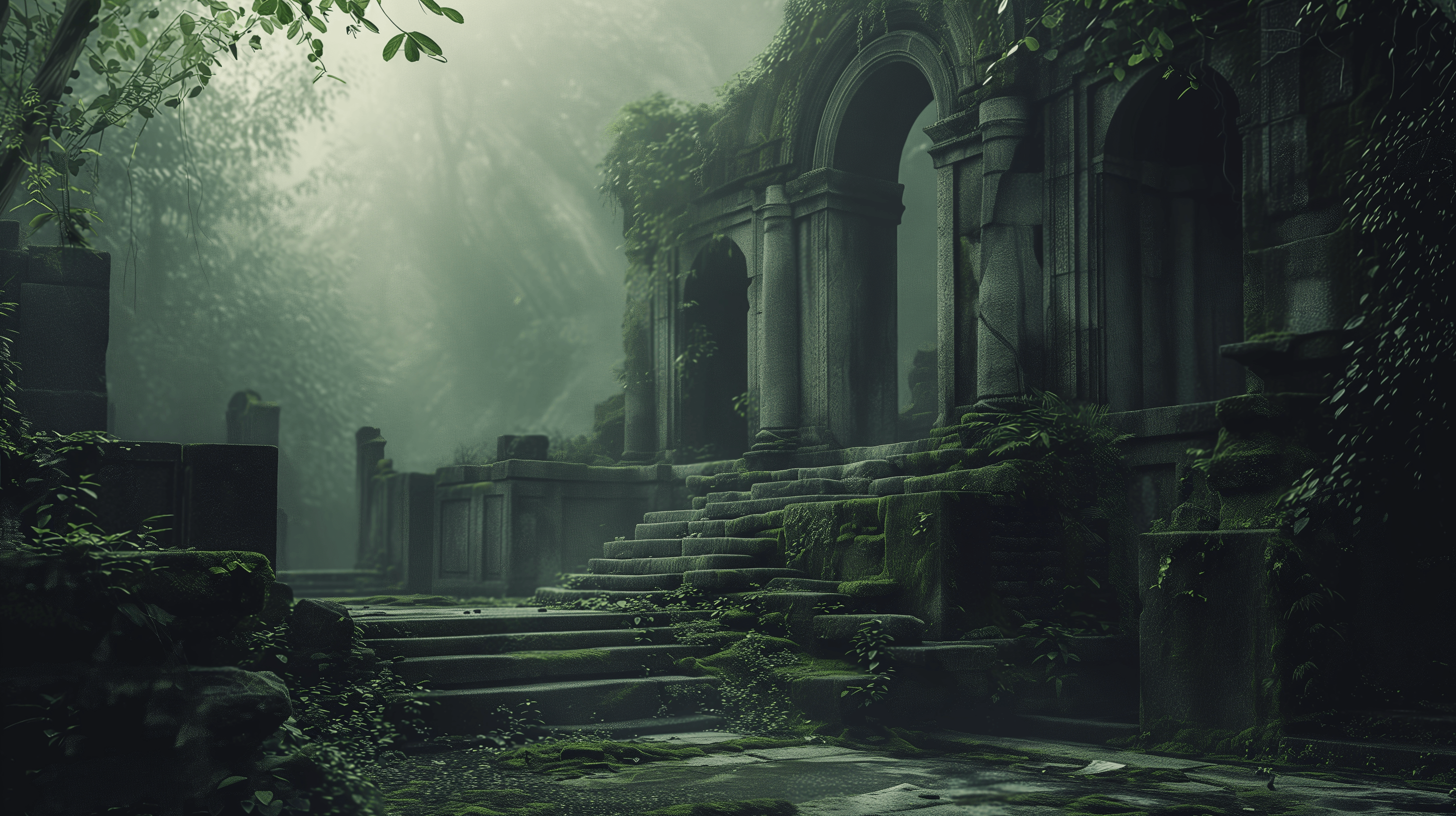 Jungle Ruins Wallpaper, HD Background on WallpaperBat
